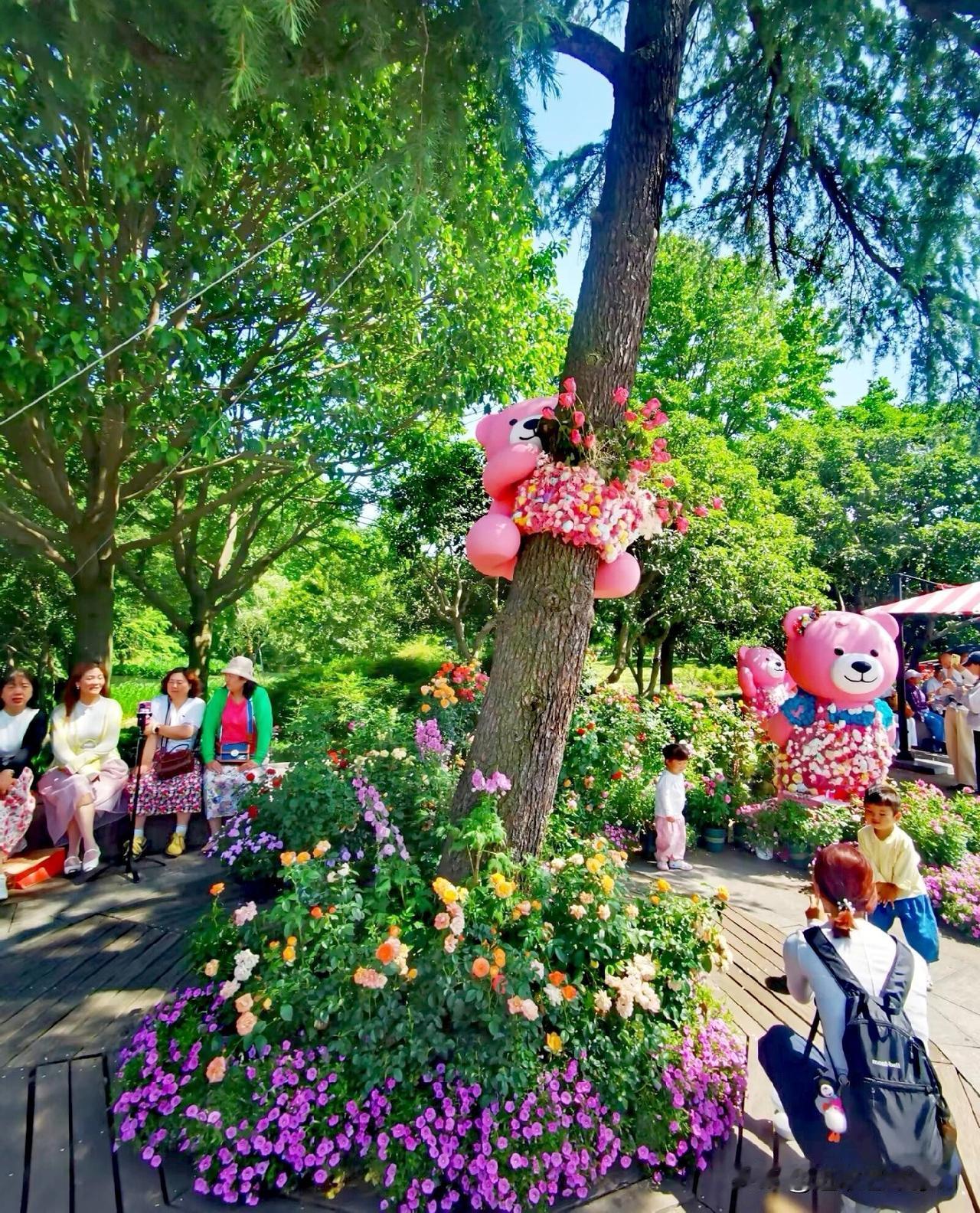 杭州西湖边的花花世界接连不断，第四届杭州市月季花展已于2026年4月28日在杭州