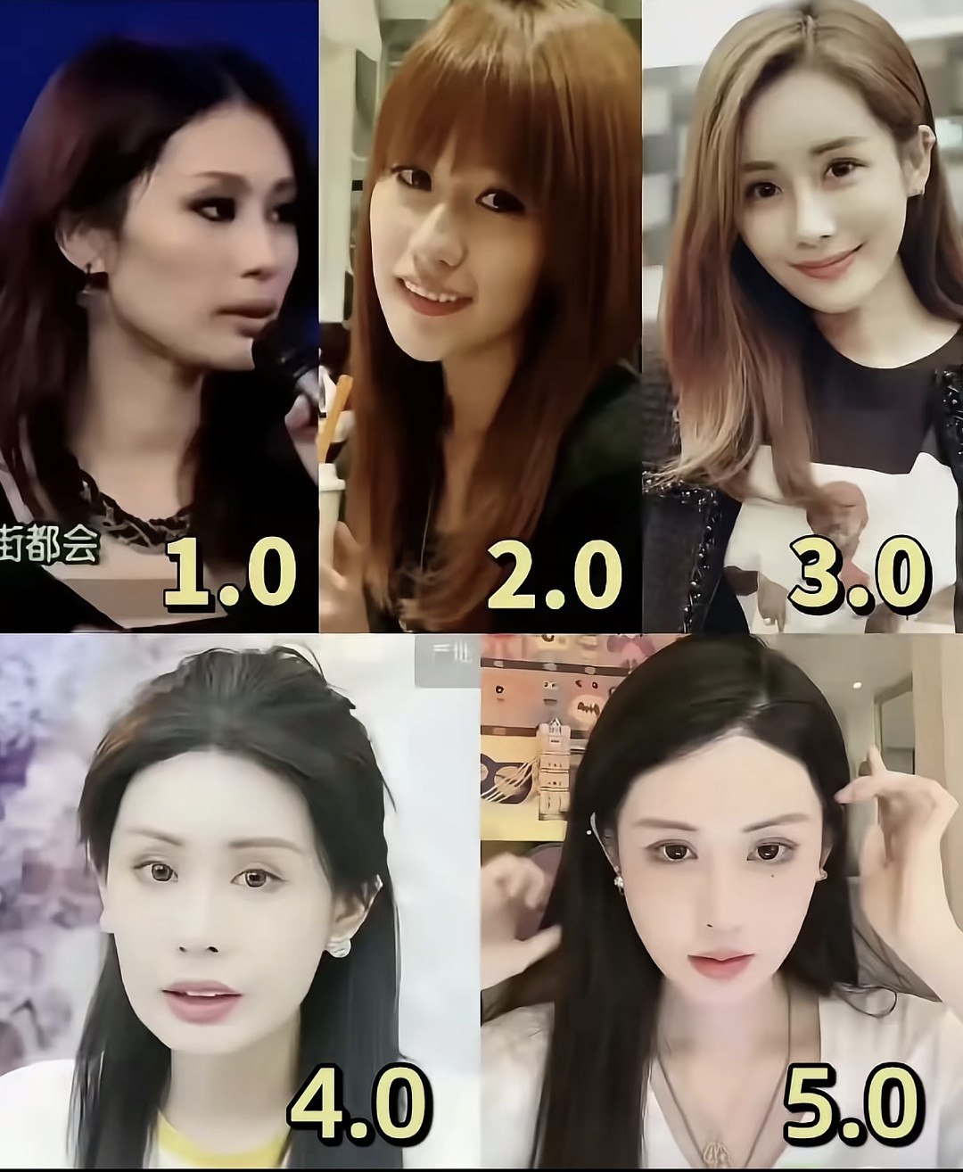 韦雪晒没整容前的照片没整容之前也很漂亮啊，只是每个时期审美不一样罢了，整一下又不