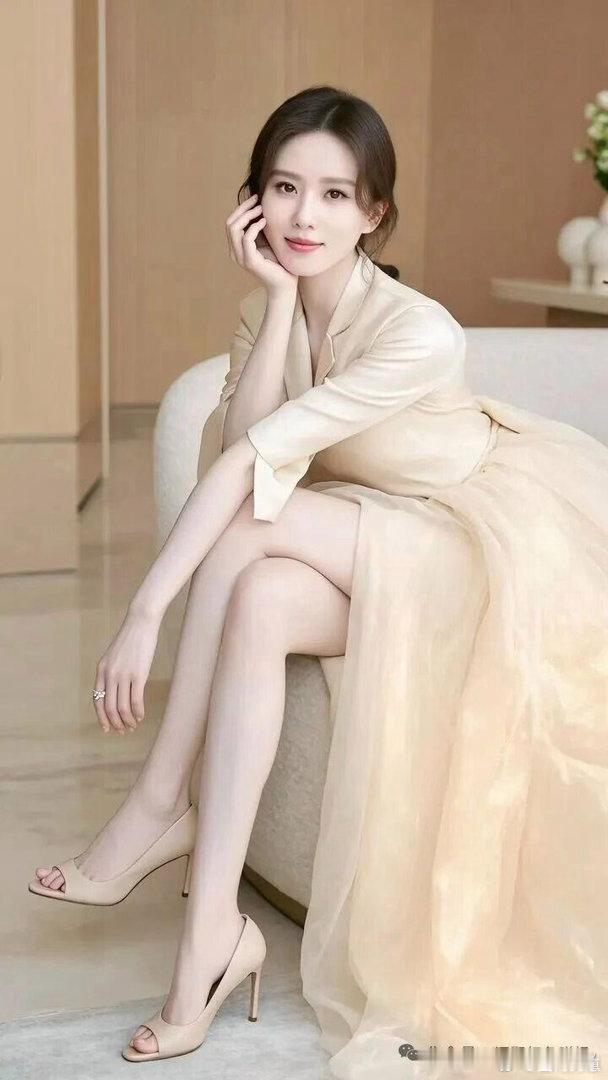 刘诗诗这套写真氛围感绝佳，修长纤细的美腿线条流畅优雅，尽显独特清冷气质。