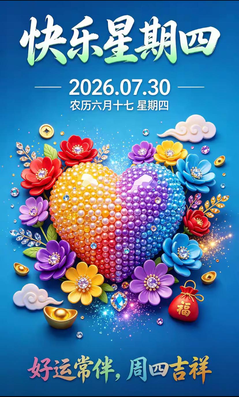 🌺2026./7月30日，周四平安，荷风纳凉，晨光寄福🌺☘️☀️晨光洒满
