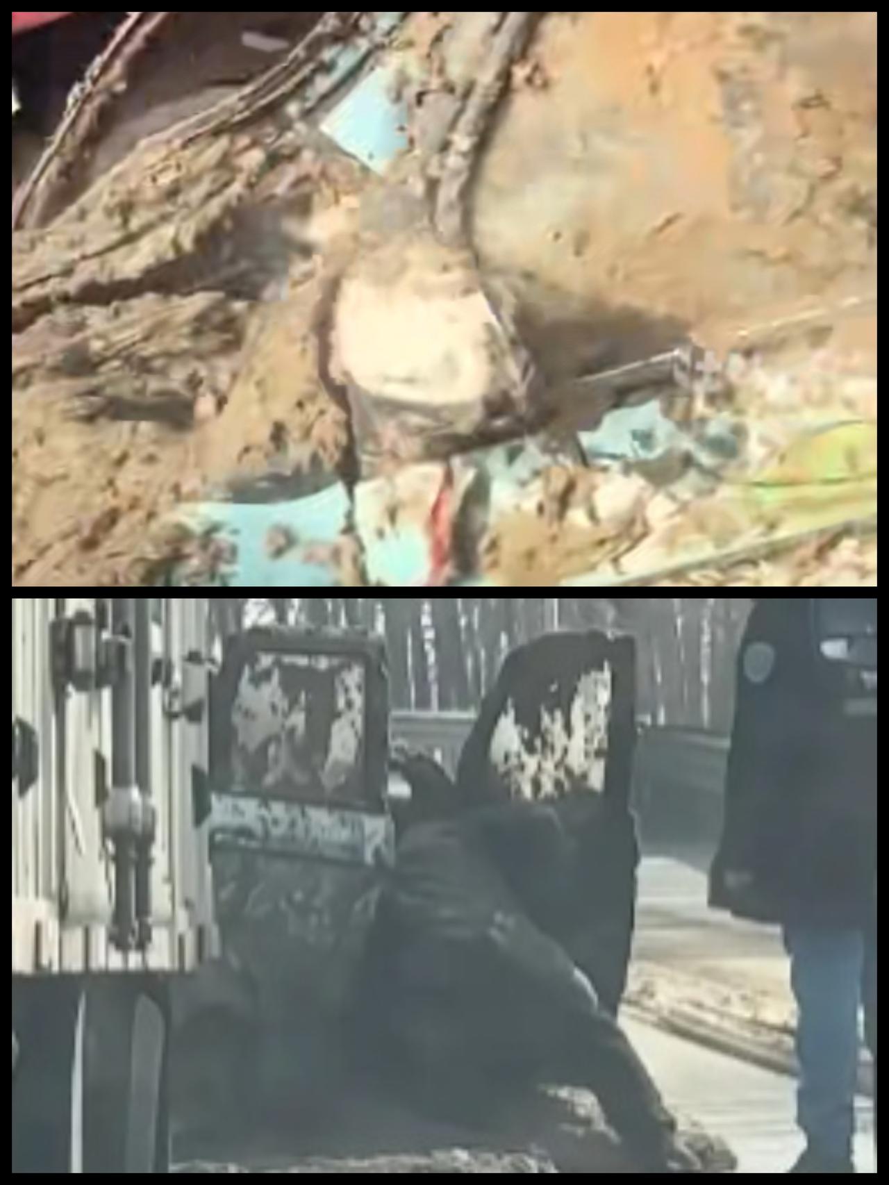 2月12日山东济宁，一辆老头乐违规占道、抢行，致拉粪车司机紧急避险，但罐体内的粪