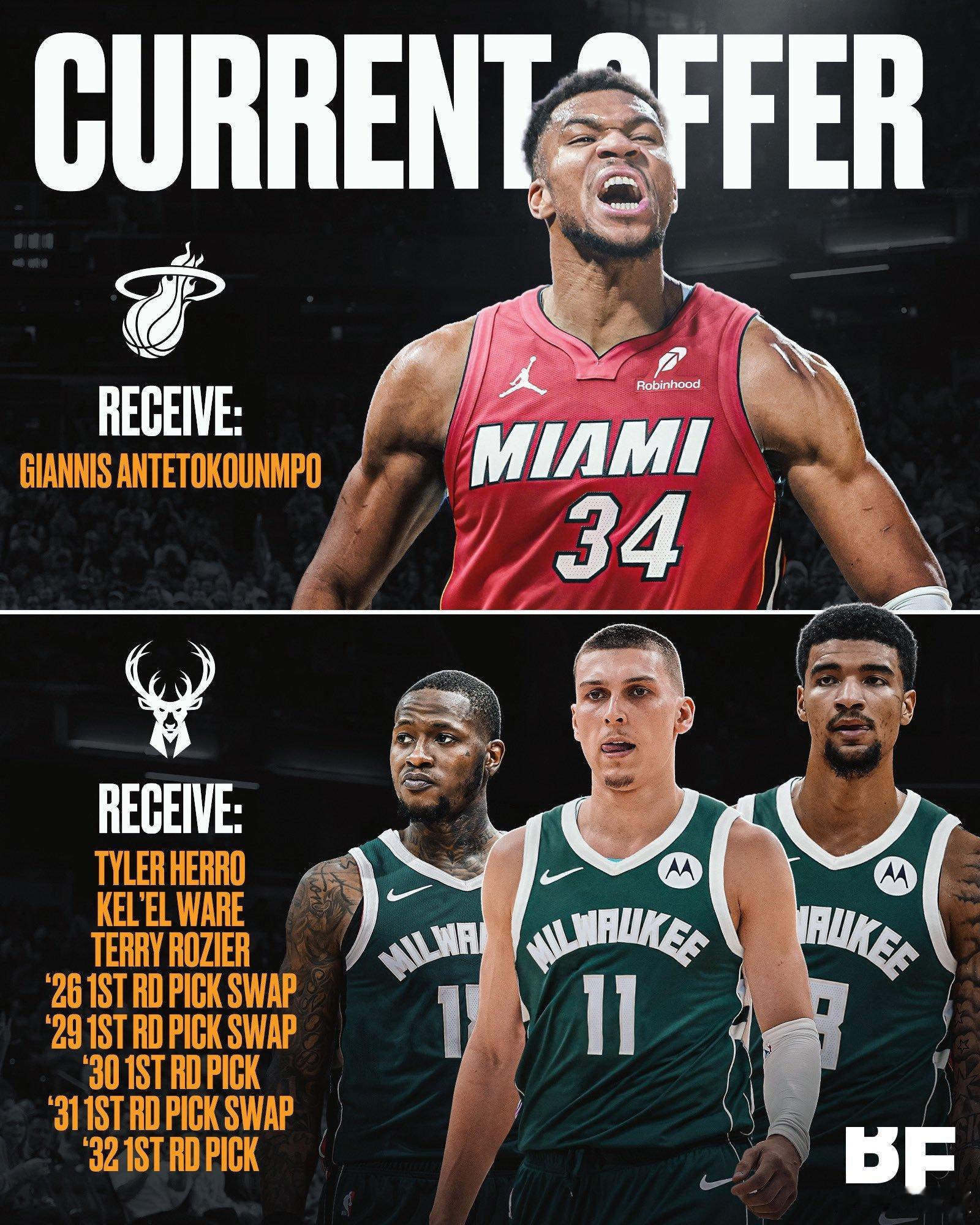 據說是熱火隊的報價，感覺沒有吸引力。