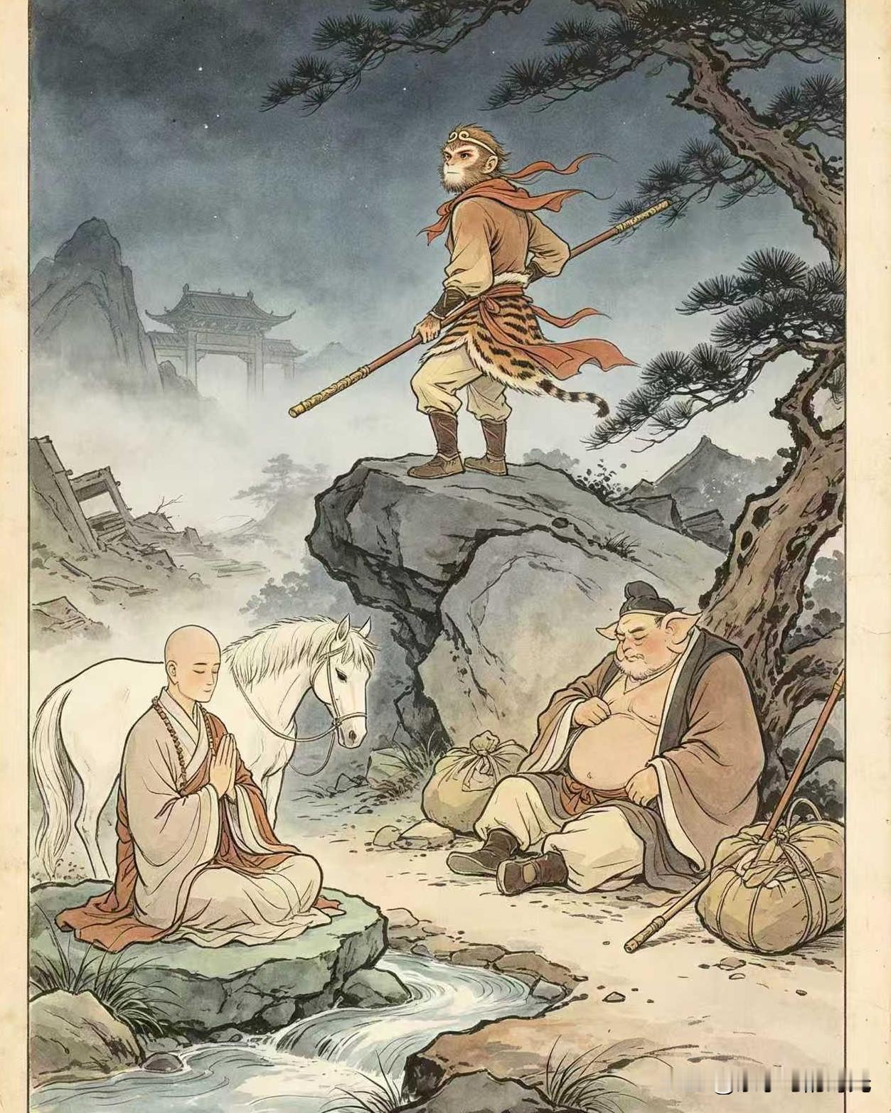 菩提祖师教完孙悟空，说的第一句话是：“你从哪里来？”悟空答完，祖师说：“你快回