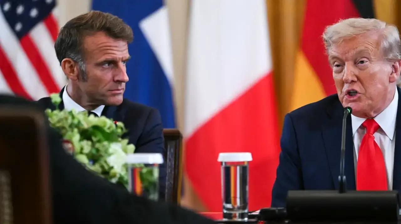 马克龙拒不下桌！白宫美乌欧会议开到一半，法国总统马克龙突然甩出一句话：“欧洲