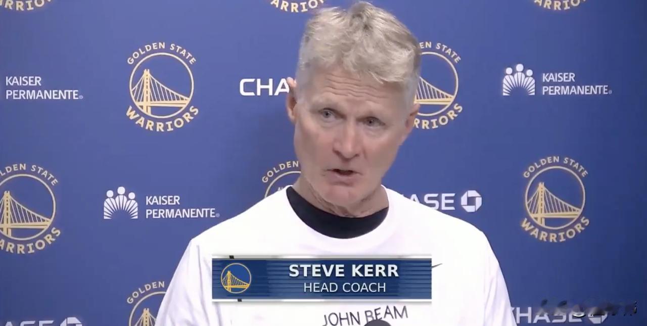 有库里真香！科尔谈库里：“马刺队的防守很强硬，打乱了我们的进攻节奏。”“