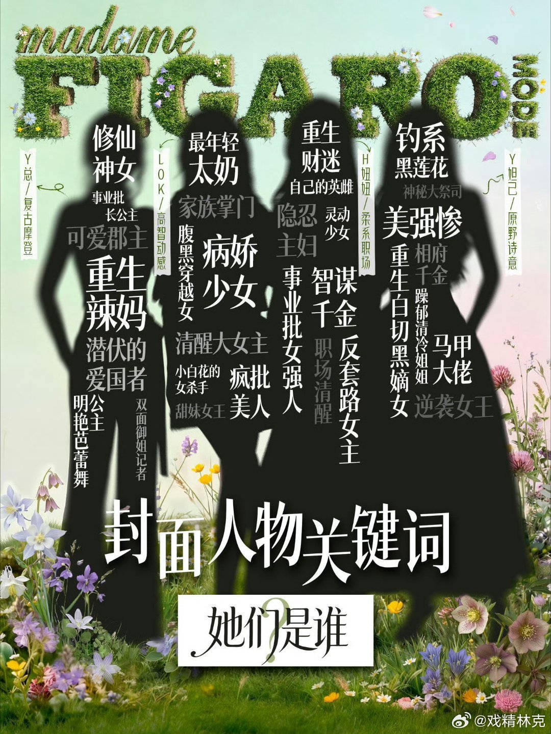 短剧四小花王小亿、李柯以、韩雨彤、岳雨婷杂志封面