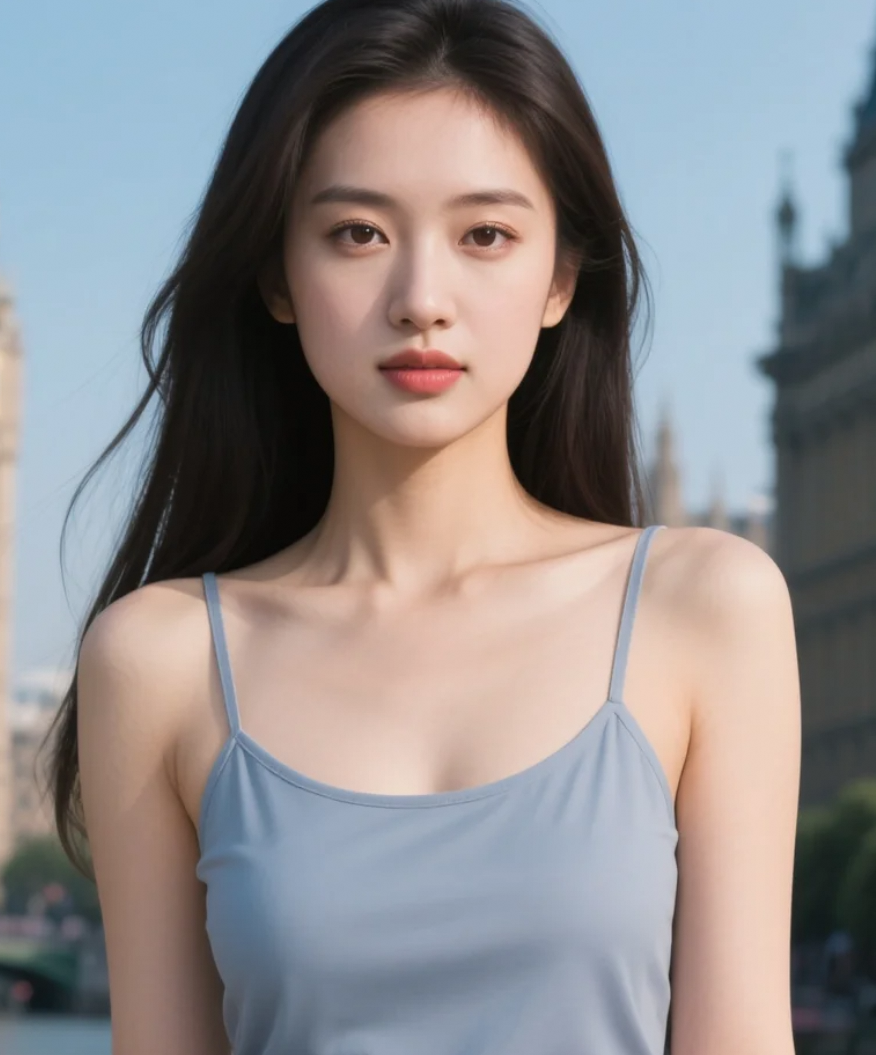 嫣然一笑绽，繁花尽低头。