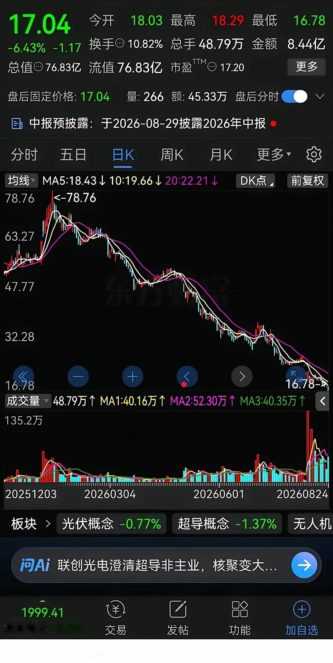 今年股市里最残忍的一台“绞肉机”，居然是一只连ST帽子都没戴的普通股票。七个月时