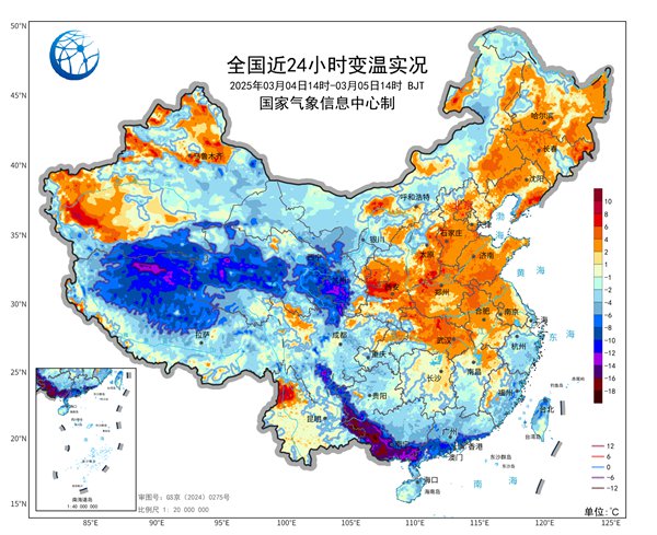 大部南方地区入春, 北方多地将刷新今年来气温新高