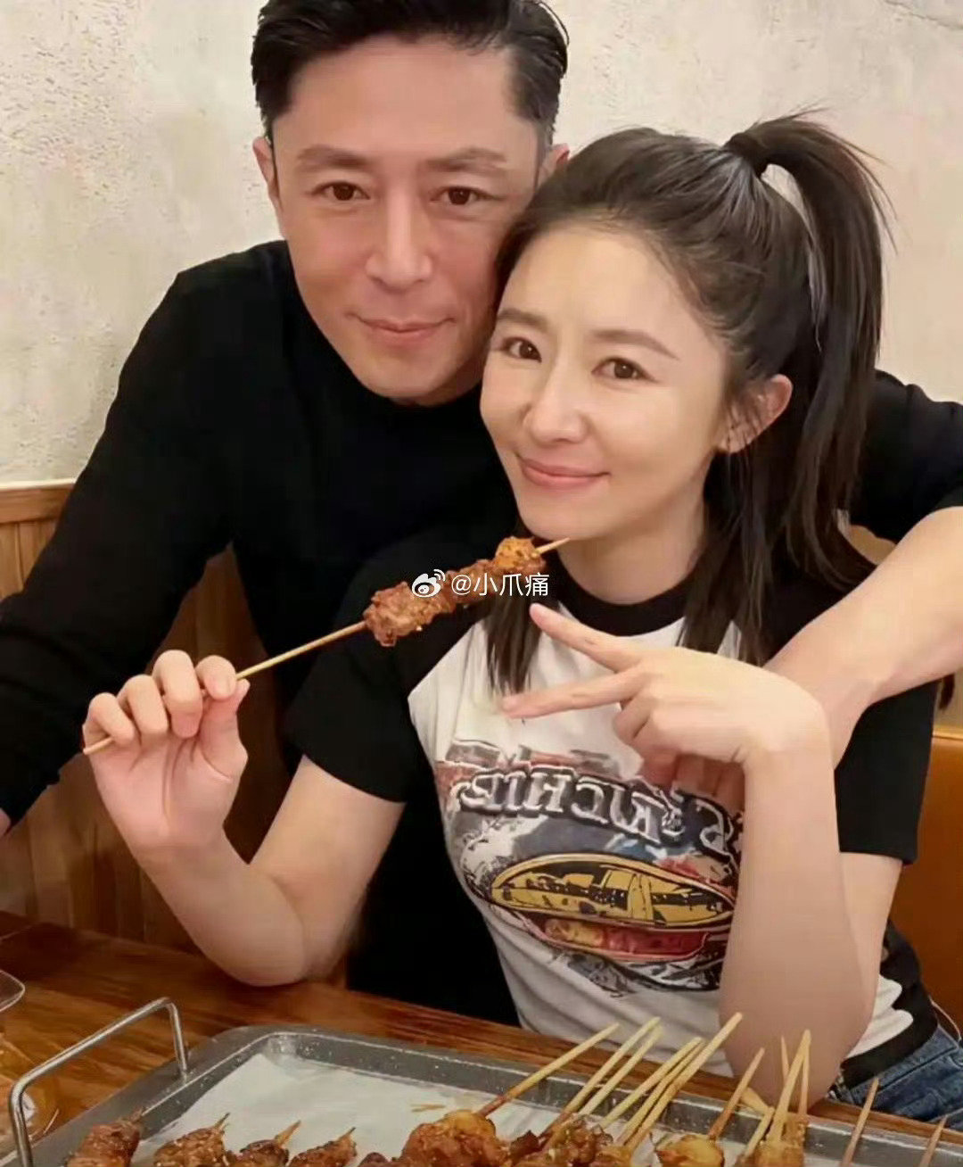 林心如和霍建华的素颜照看得出来非常恩爱了​​​