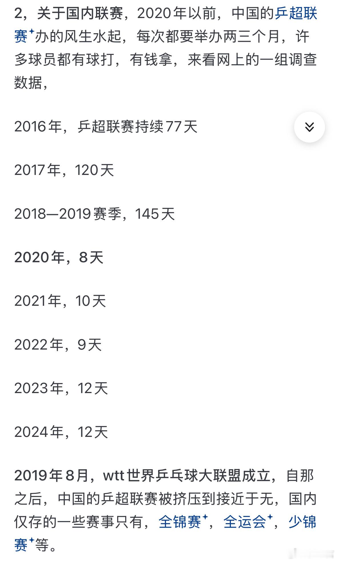 和尹肖教练探讨一个问题：WTT成立之后，我们的乒超联赛大幅缩水。这样的情况对于你