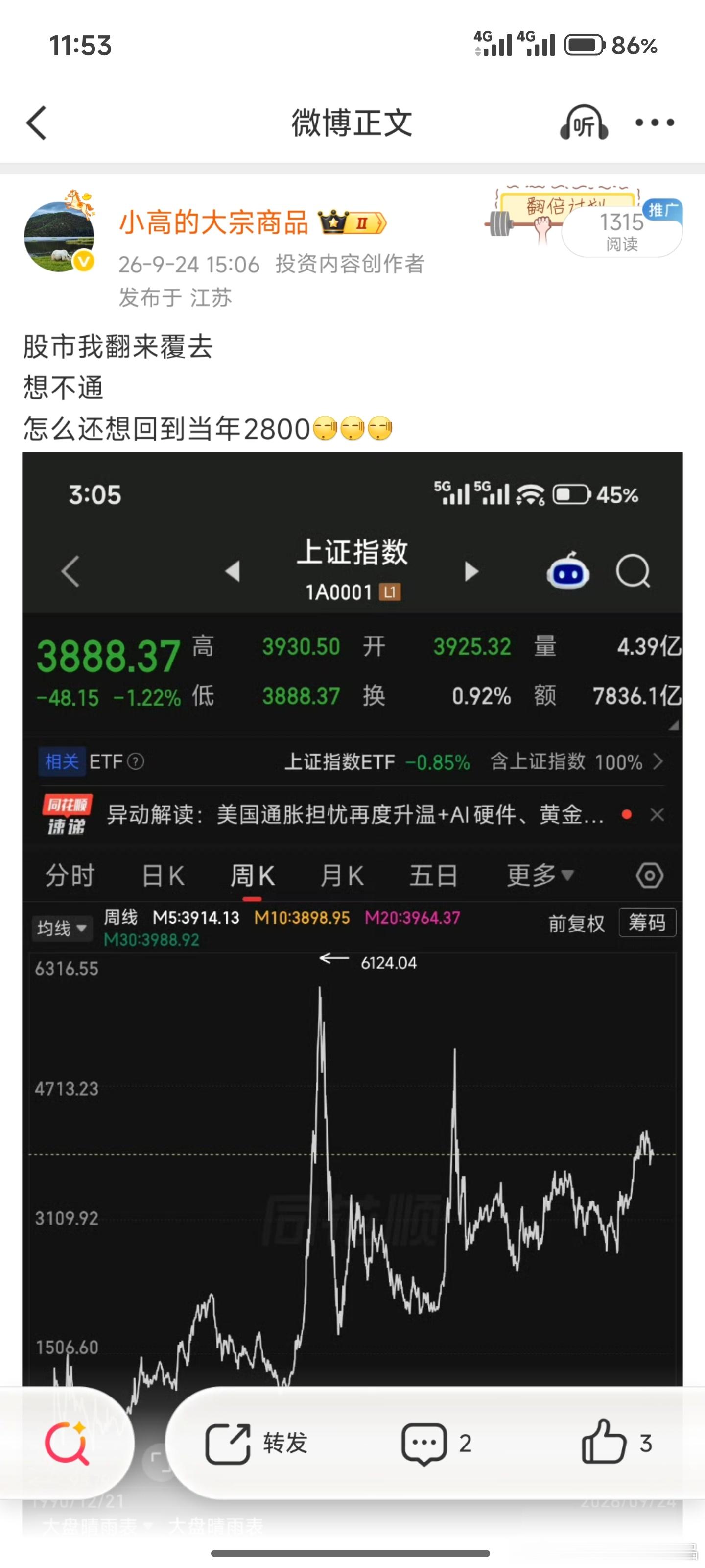 股票不同于期货可长期持有为什么有些大佬们能赚到？有钱加仓，有钱等待​​​