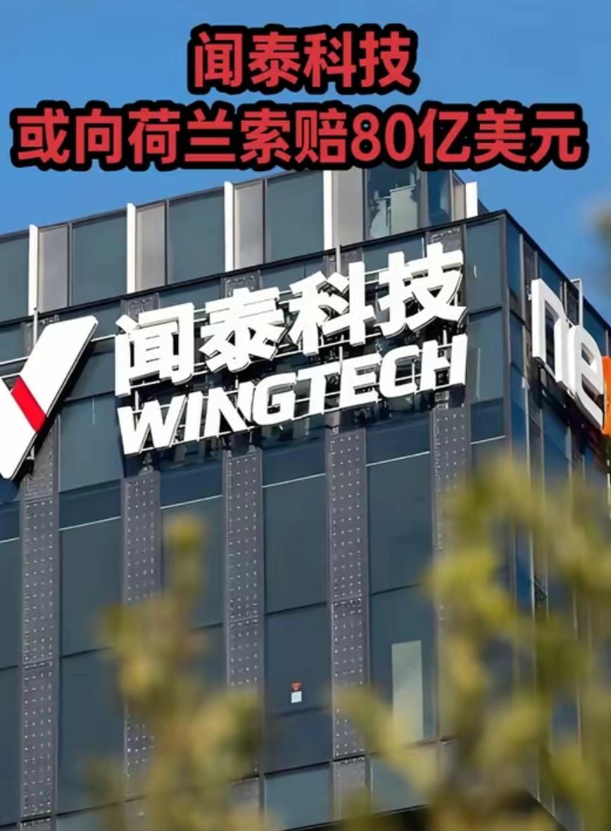 80亿天价赔偿一分不能少，闻泰科技对荷兰政府开出罚单忍了大半年，闻泰科技终