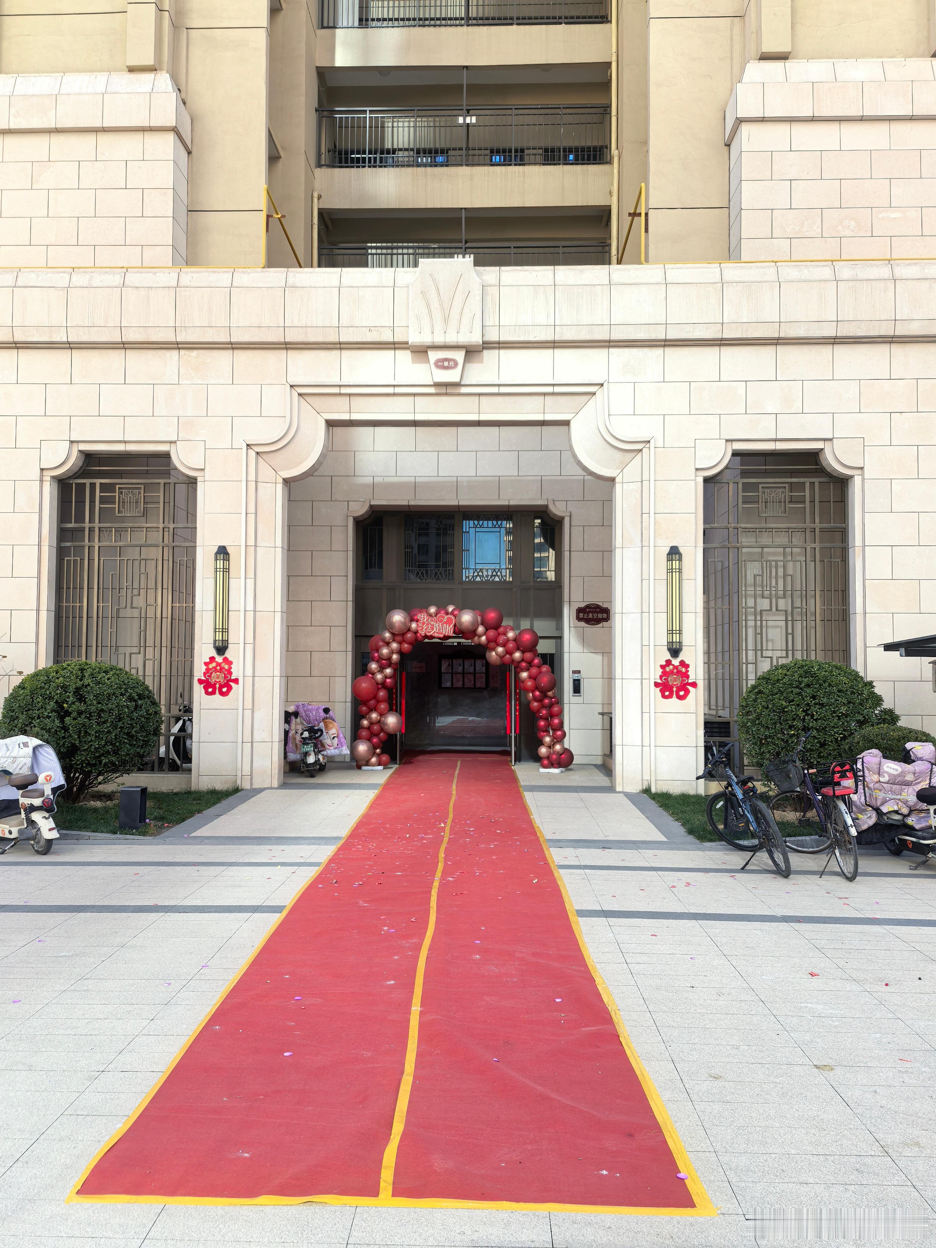 小区里一个结婚的，娘家人陪嫁宝马车一辆，人生起飞了[大笑]​​​