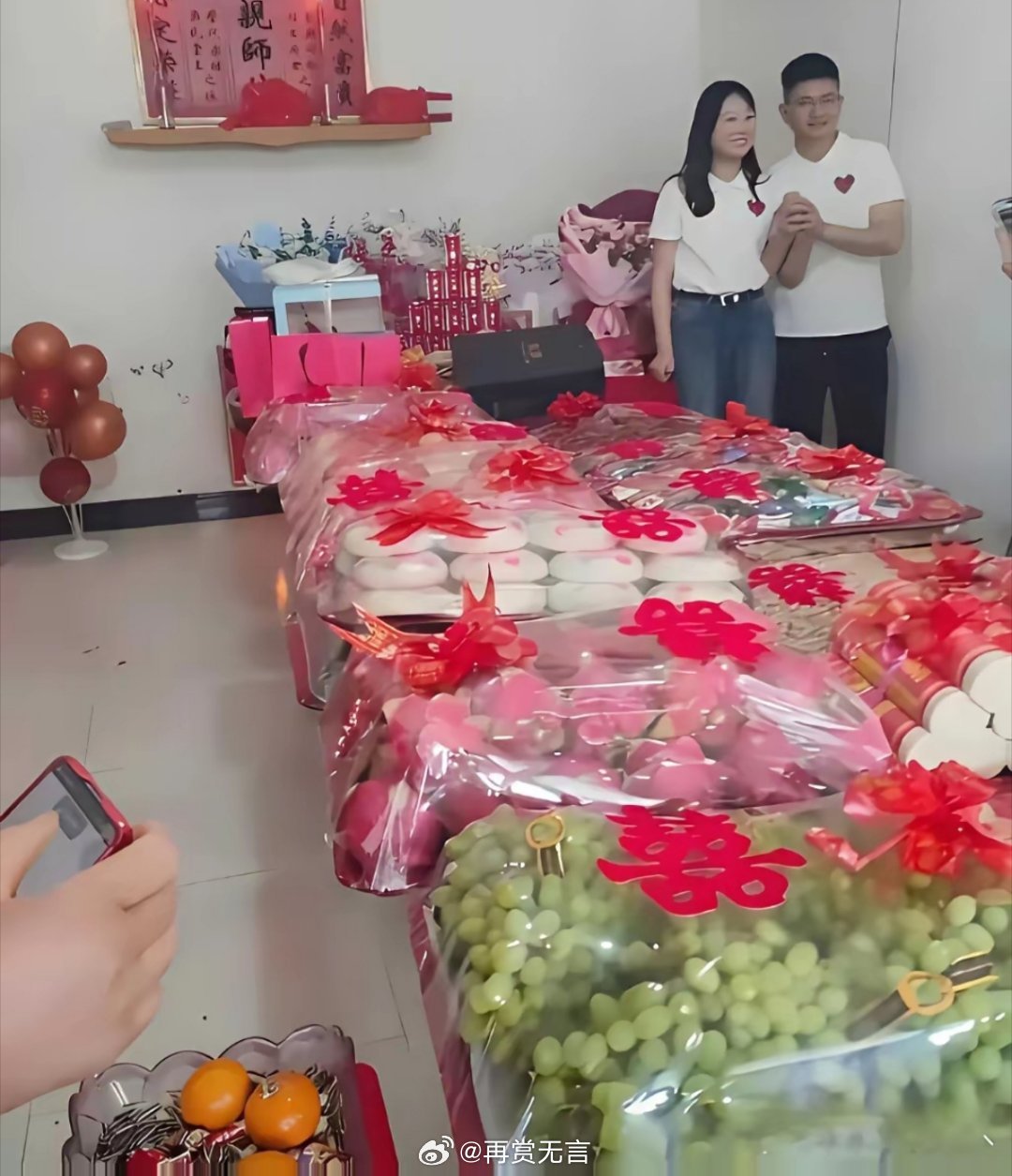 现在结婚不流行送彩礼了，用水果多替代省心啊？