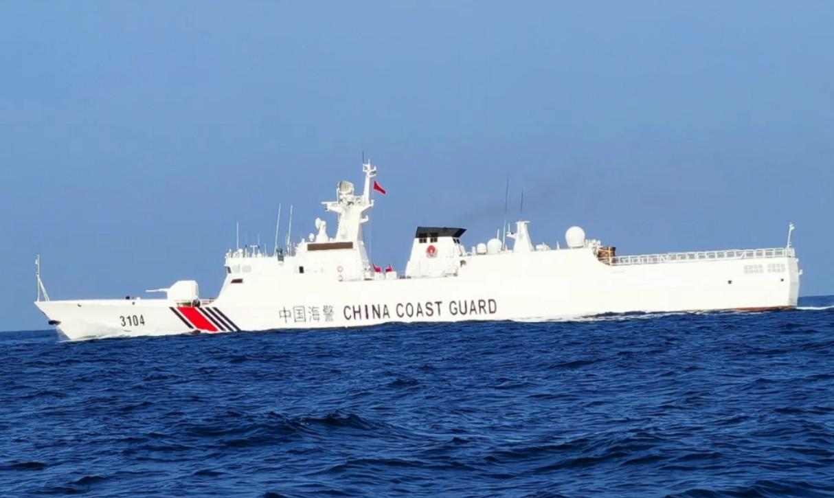 大陆海警船现身东沙海域台湾海巡署东南沙分署称，东沙指挥部于星期三（7月9日）