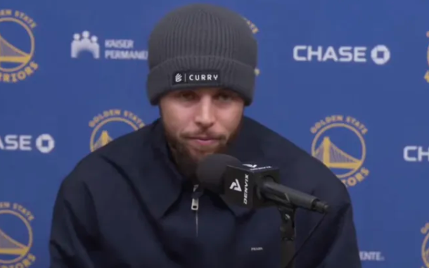 NBA常规赛，勇士140-124击败爵士。在赛后采访中，金州勇士队球员史蒂芬-