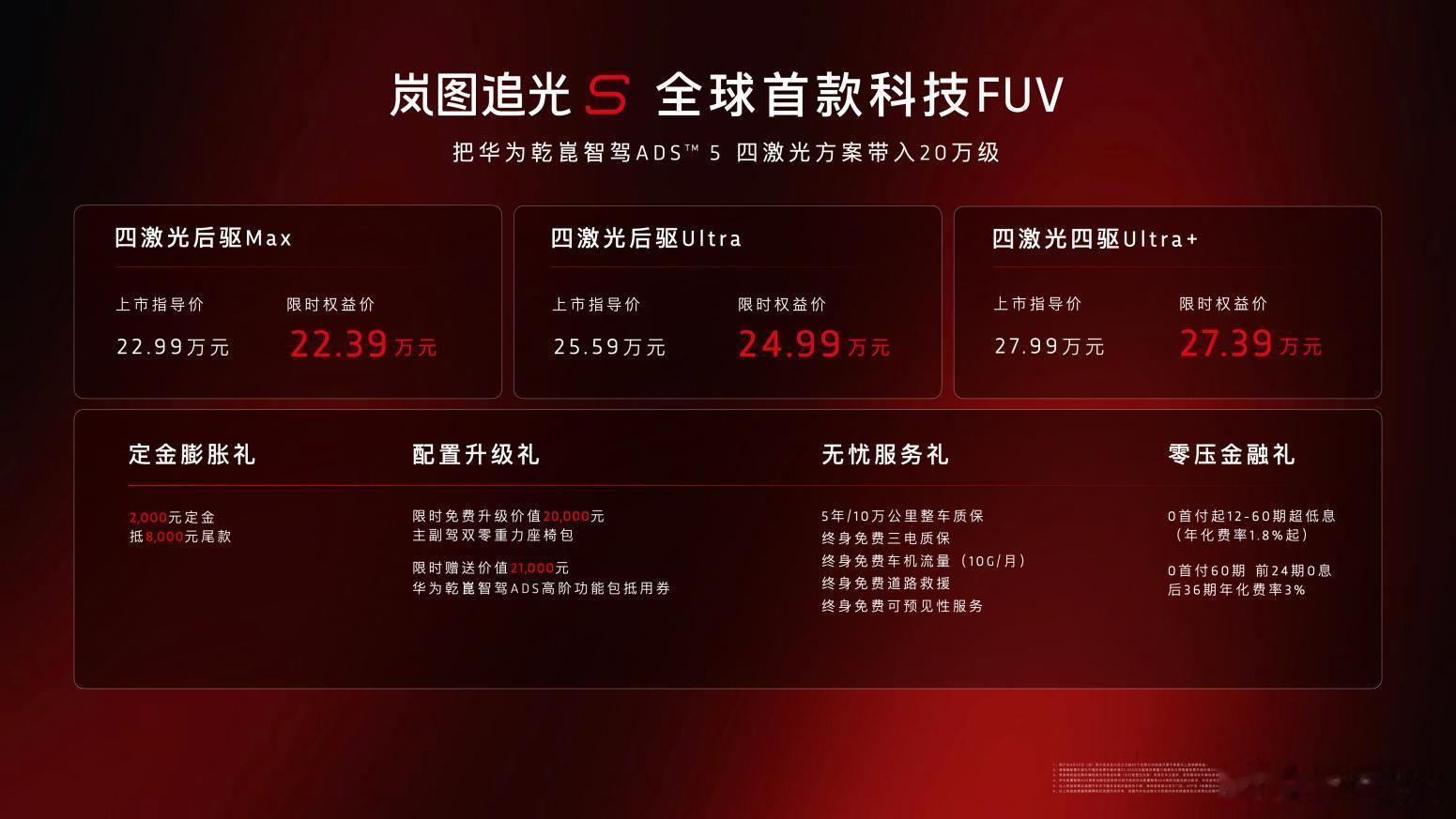 岚图追光S上市杨洋现场提车。那这台车到底啥水平？20万级纯电SUV，标配华为乾