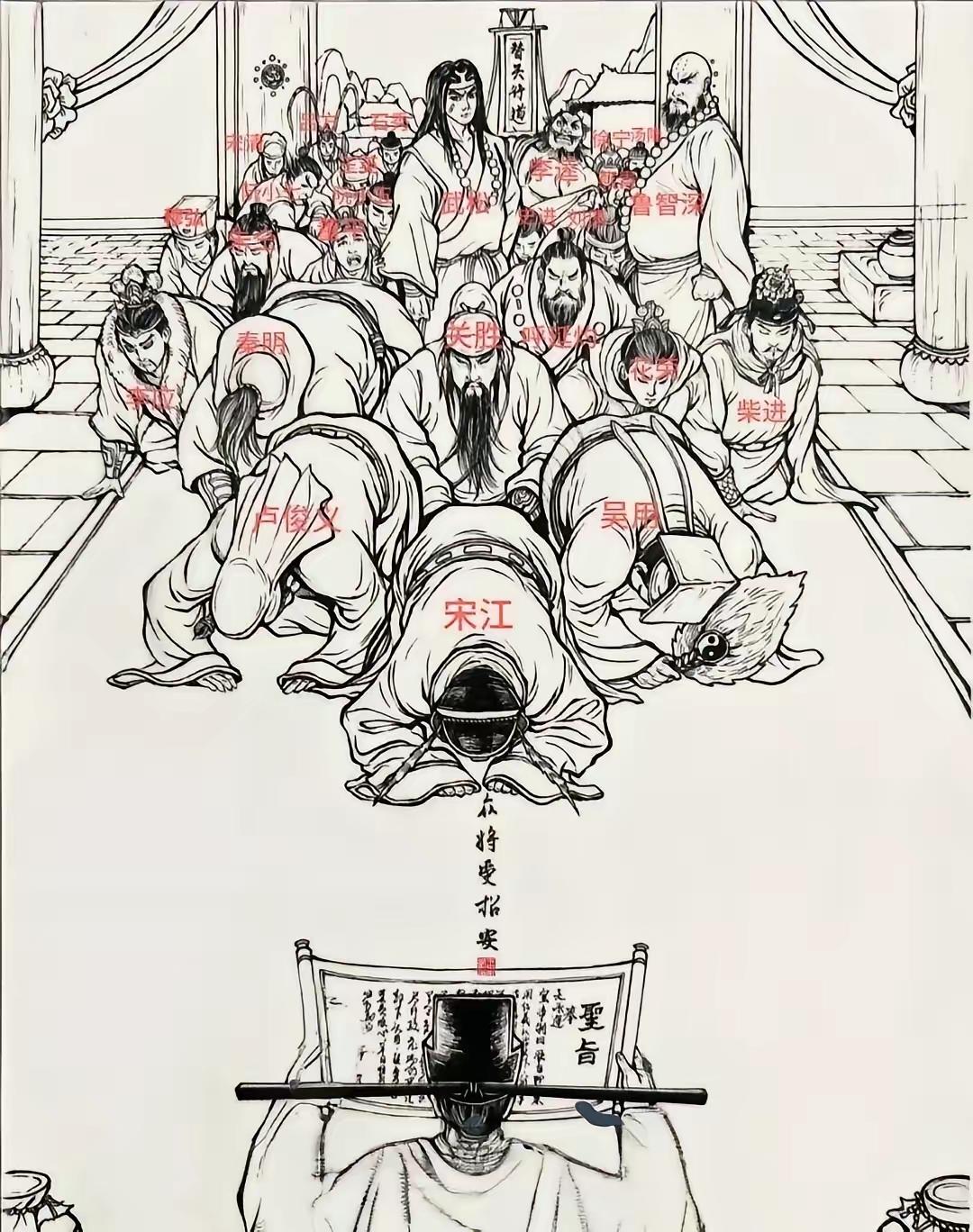 梁山好汉的结局令人唏嘘，最后就剩武松、鲁智深等寥寥几个站着的人活了下来，这还真印