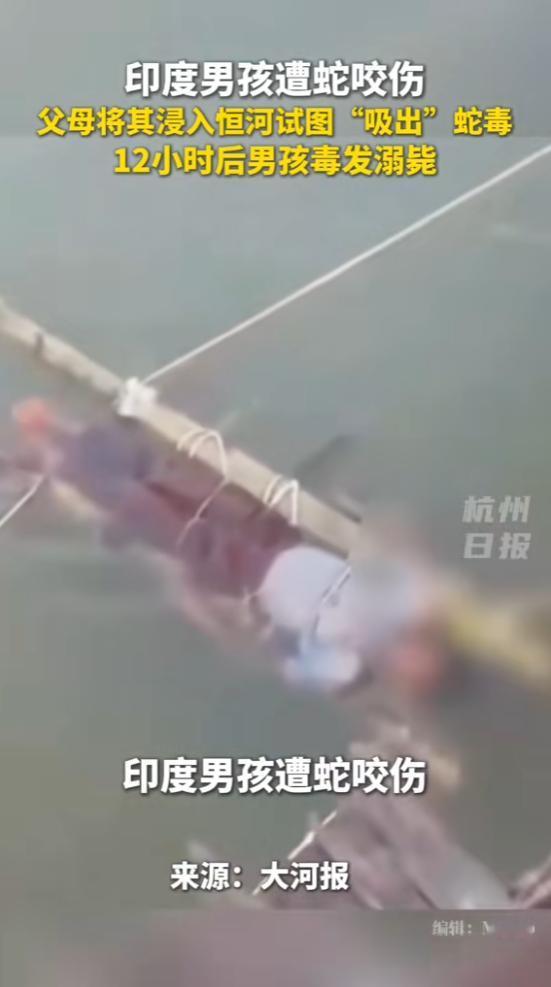 离谱的操作！近日，印度，一14岁男孩被毒蛇咬伤，父母并没有送去医院，而是听信“术