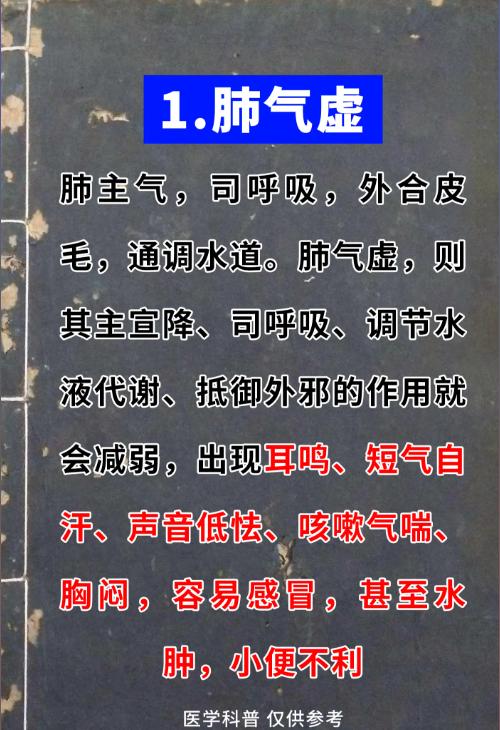 耳鸣乏力别忽视！五脏气虚的5种表现，对照自查