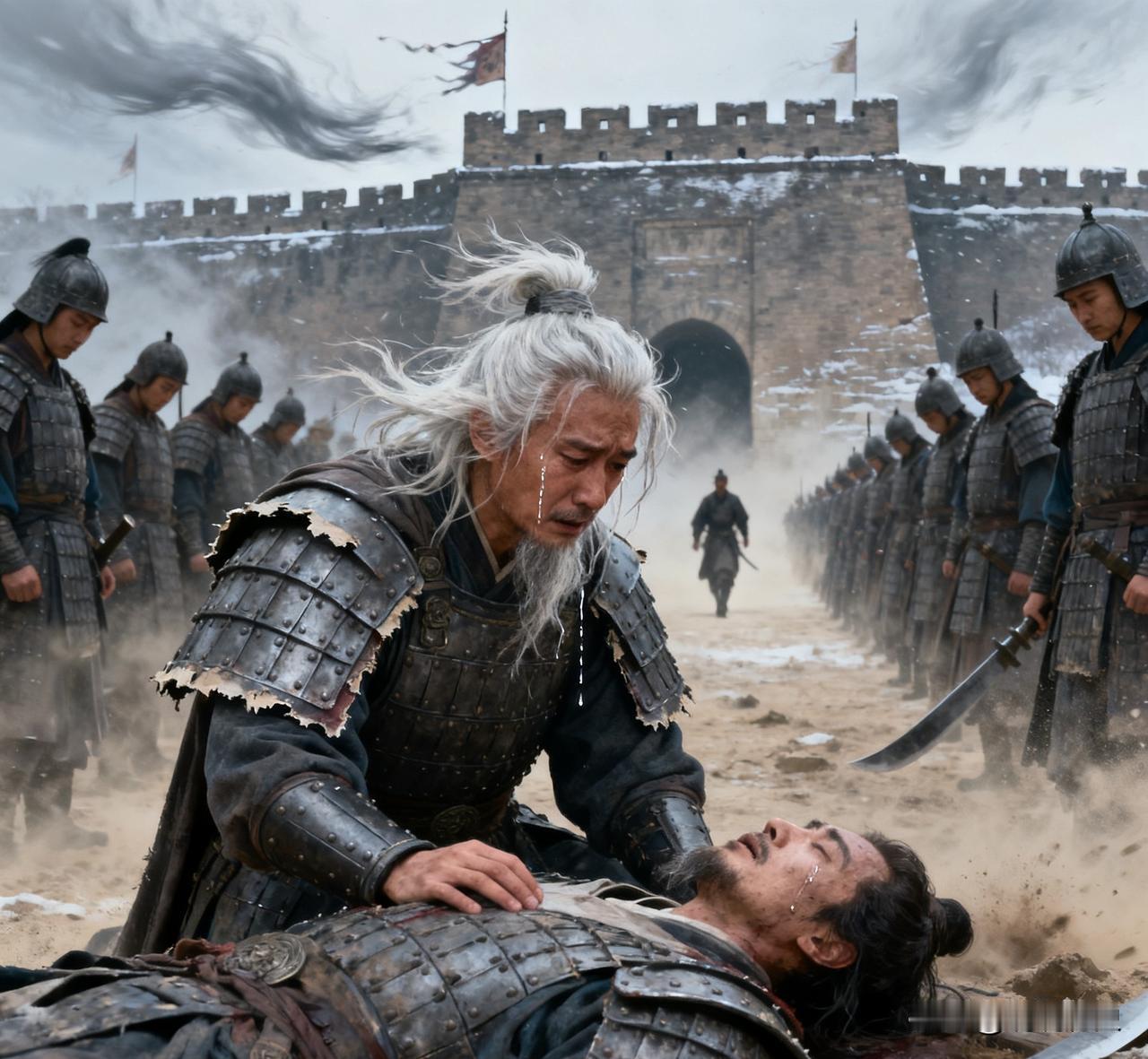 756年，唐玄宗下令斩杀高仙芝、封常清。望着副将封常清早已冰凉的尸体，高仙芝潸然