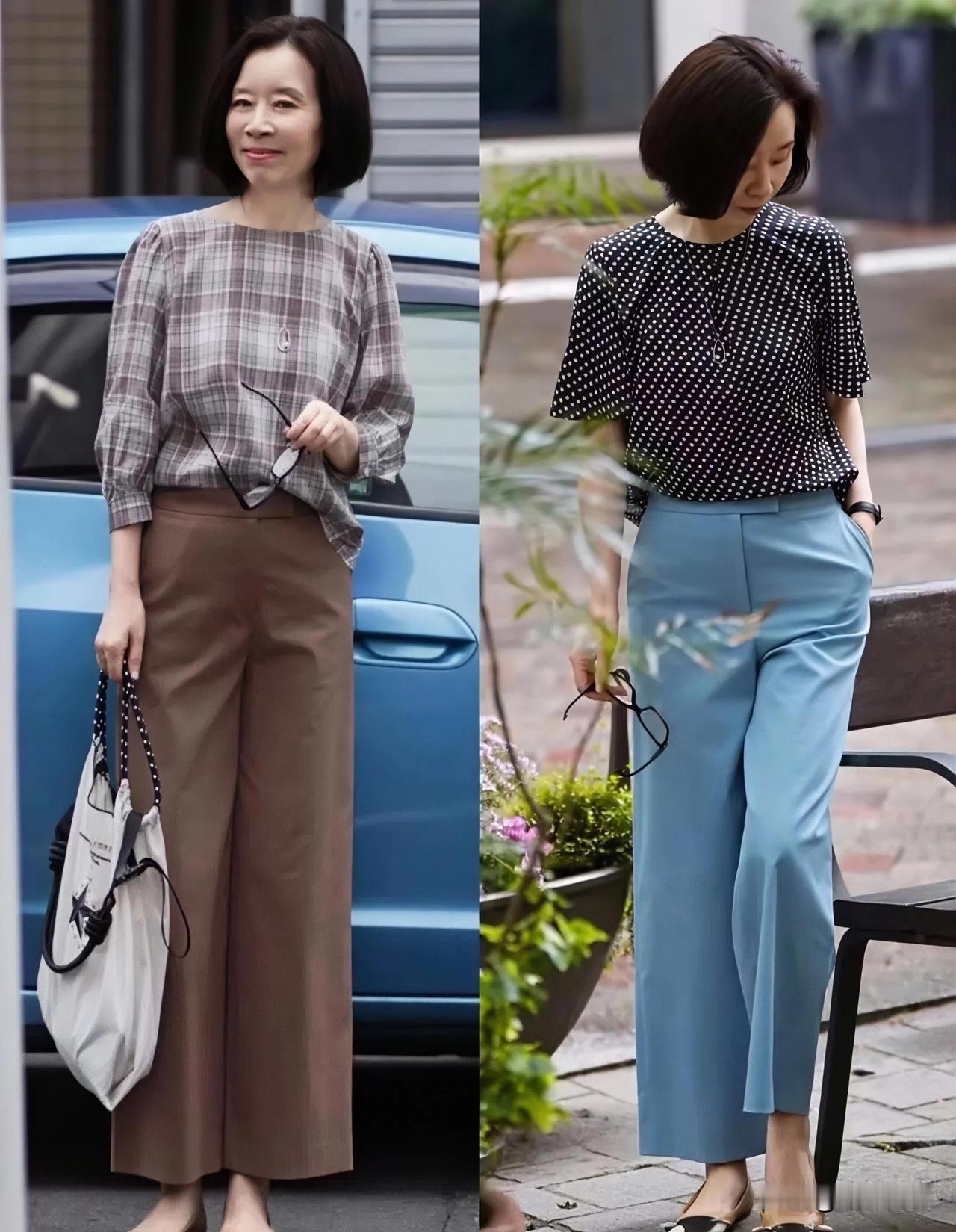 说实话，我以前也觉得阔腿裤随便买一条就行，反正宽松嘛。结果呢？别人穿上是清爽