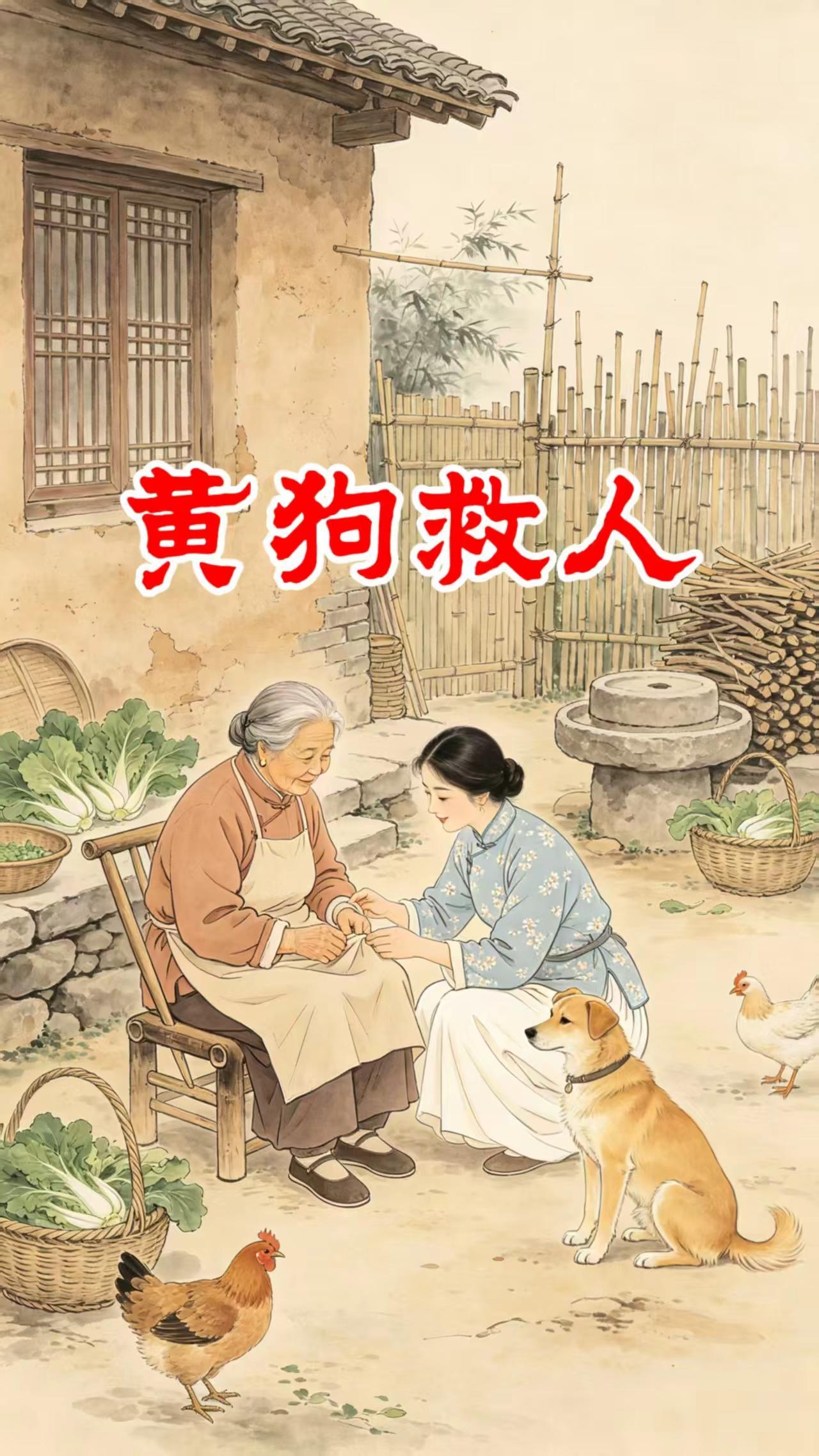 《黄狗救主》民间故事民间故事正能量奇闻异事正能量@民间剧场