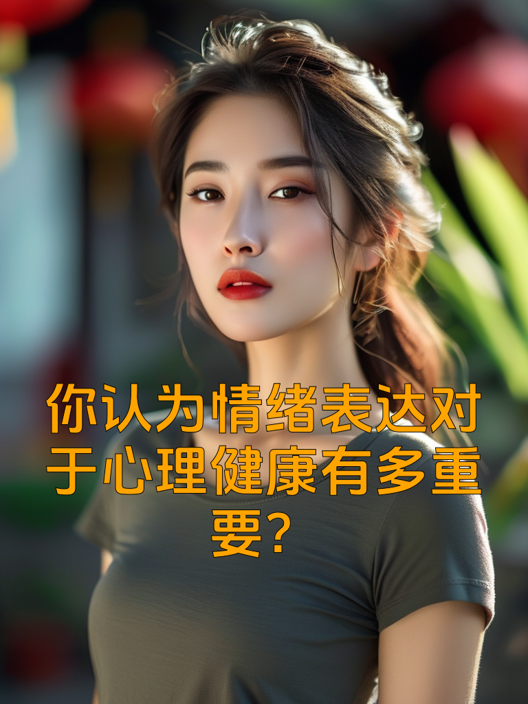 你认为情绪表达对于心理健康有多重要？