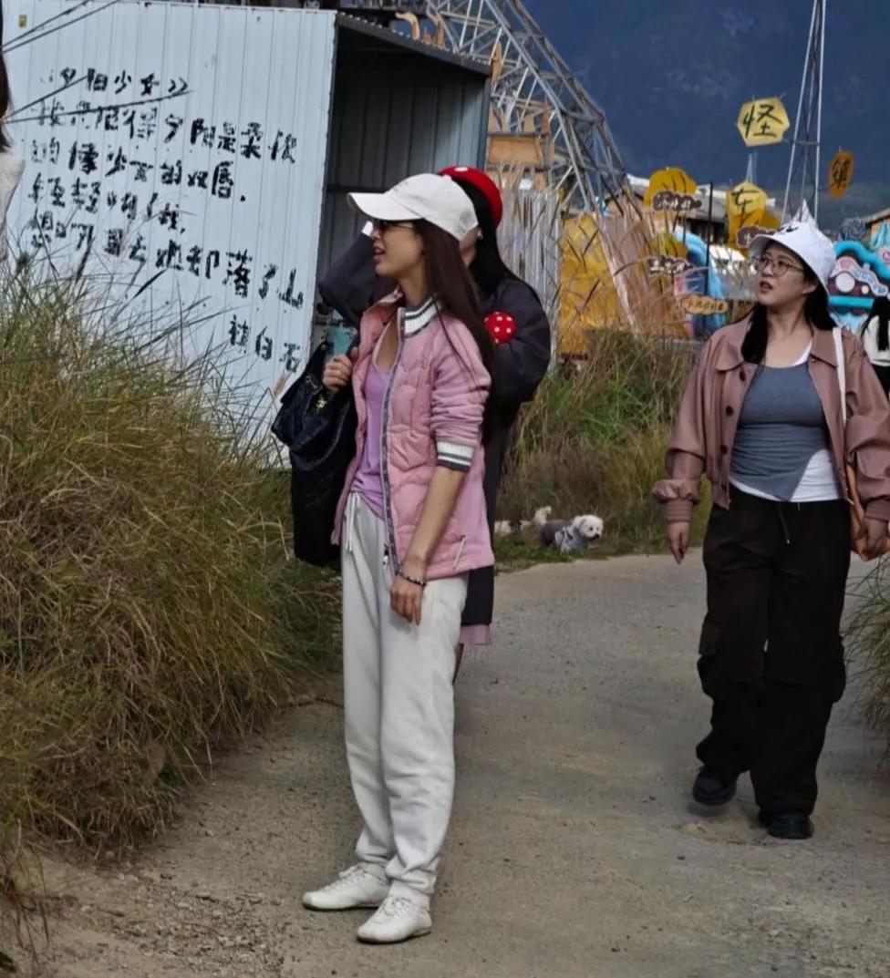 美人迟暮，42岁的黄圣依被身材丰满的小姐姐成功抢镜！自从和杨子分手后，黄圣依