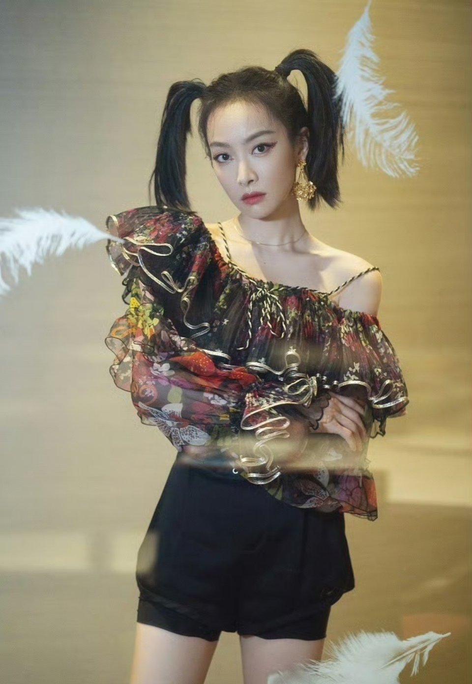 宋茜双马尾，曾也有这么可爱的一面宋茜