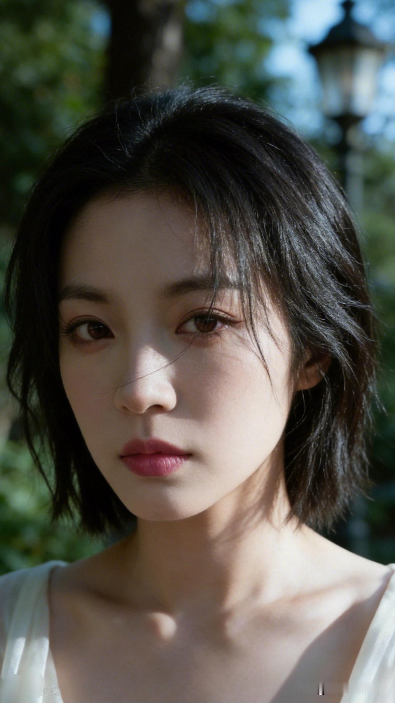 阳光下的温柔少女，黑发飘飘，自然清新。晒一晒让你一眼惊艳的图片吧