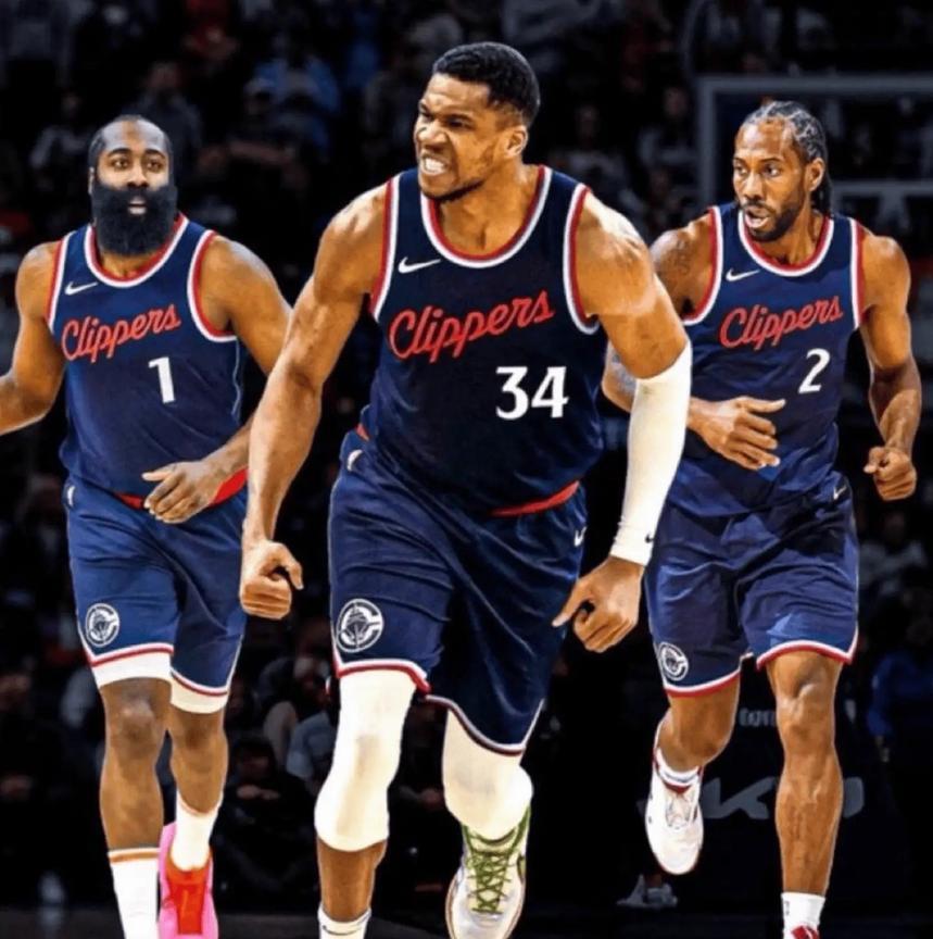 快船要起飞了美媒体Hoops在社交媒体上晒出一张图片并写道：“谁能阻止这个三人