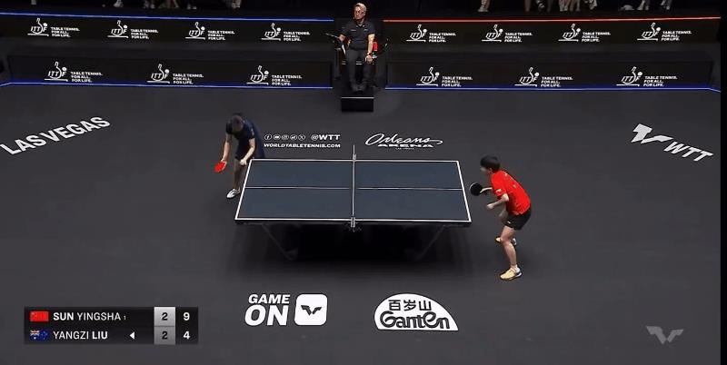 3-2恭喜莎莎开门红！美国大满贯第一场比赛，孙颖莎3：2战胜刘杨子。没