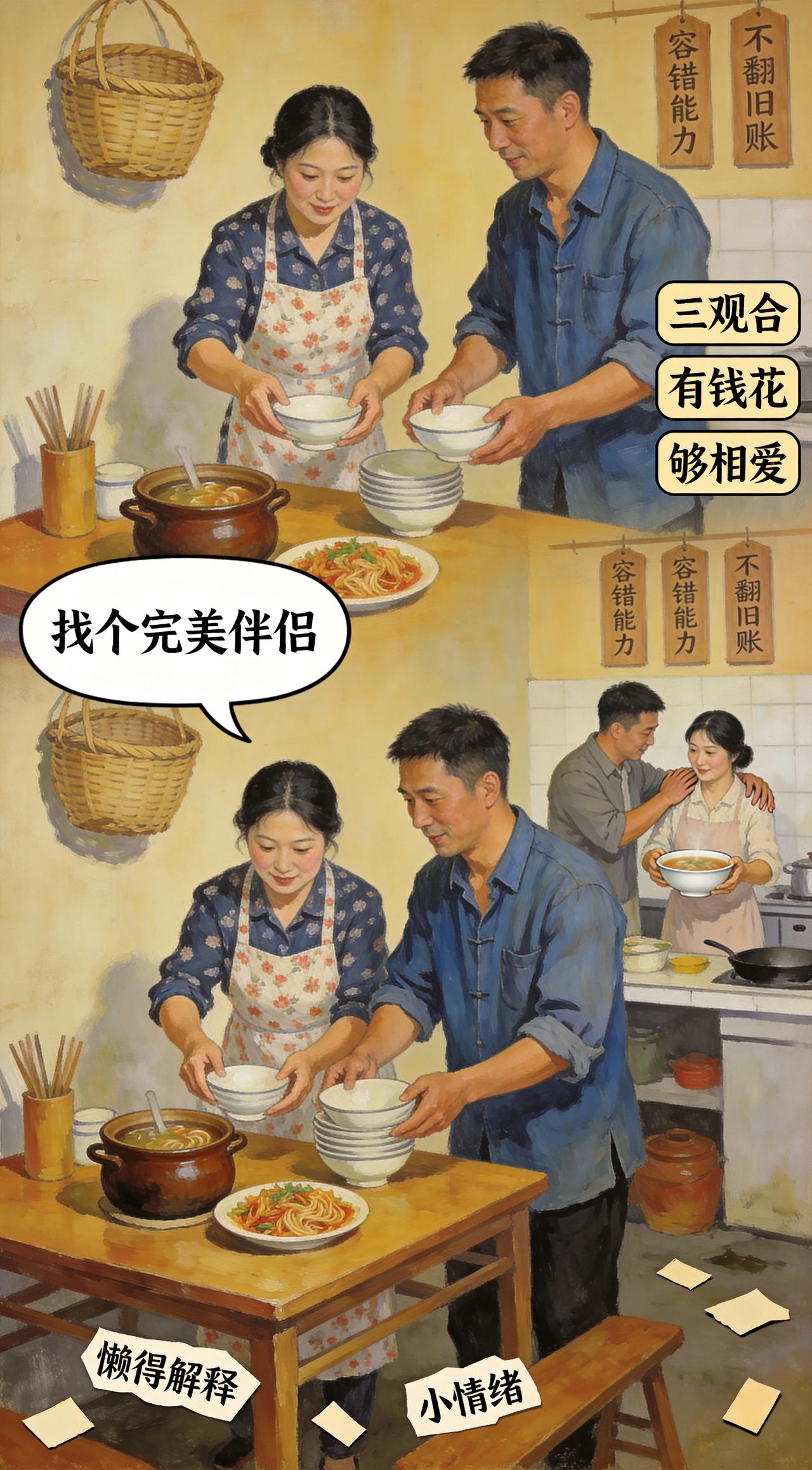 婚姻里最没用的，就是“找个完美伴侣”的执念很多人聊婚姻里什么最重要，总绕不开“