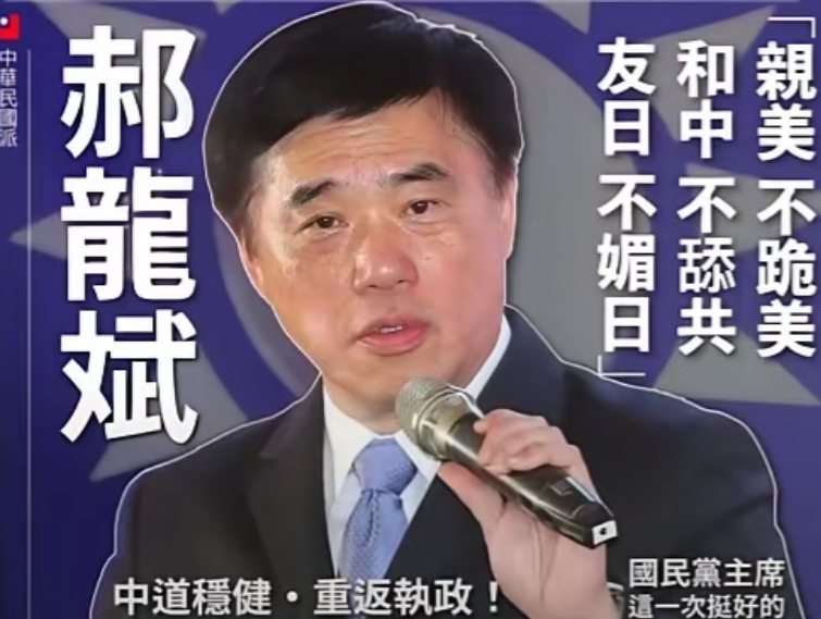 这张竞选海报一出，郝龙斌这党主席没戏了！