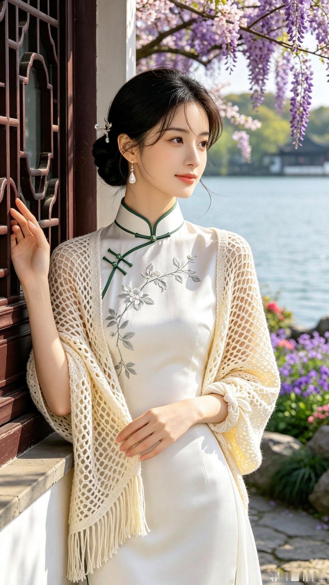中式古韵旗袍美人壁纸