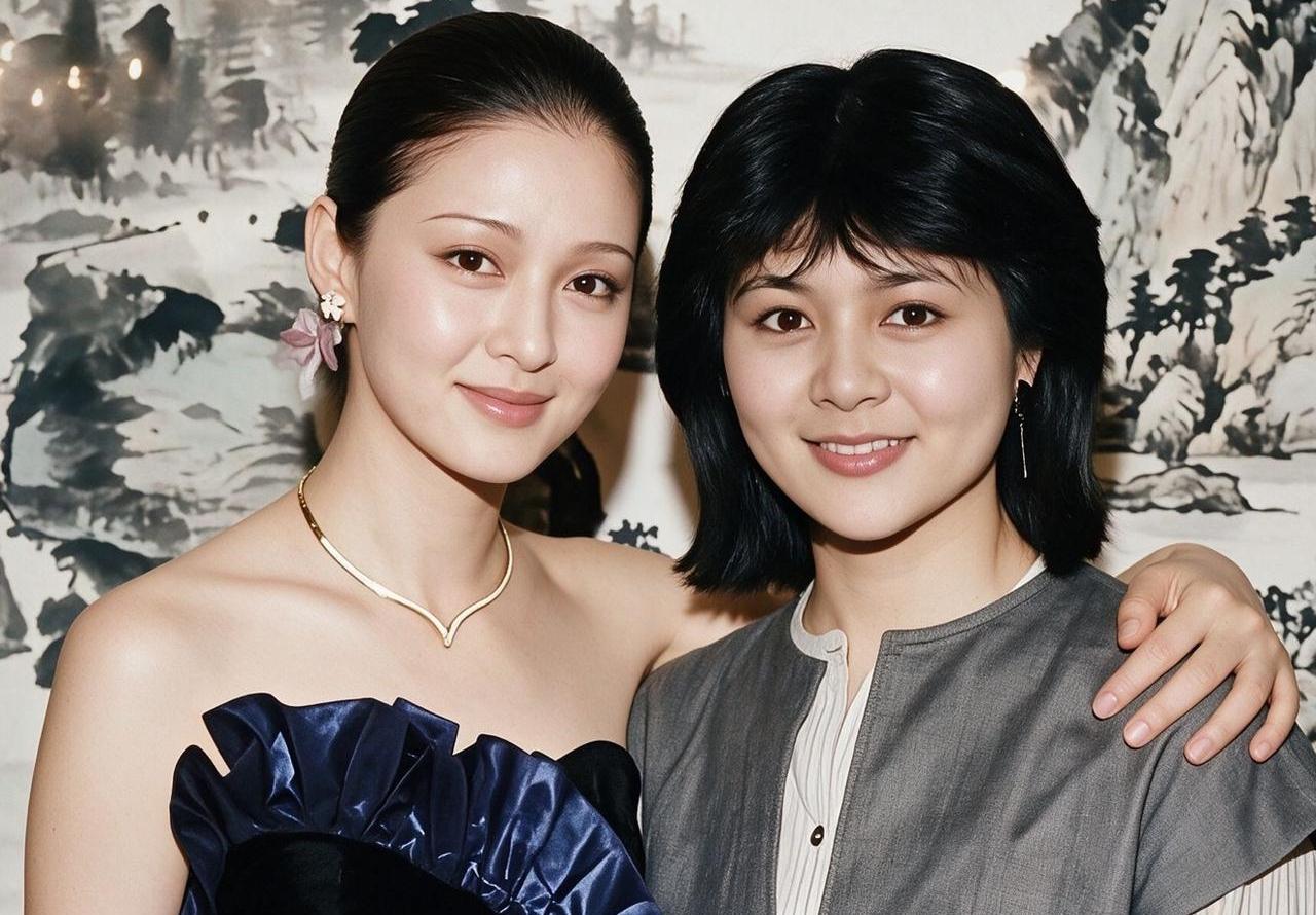 公认的大美人关之琳，合影居然被比下去了？在大家印象里，关之琳一直是颜值天花