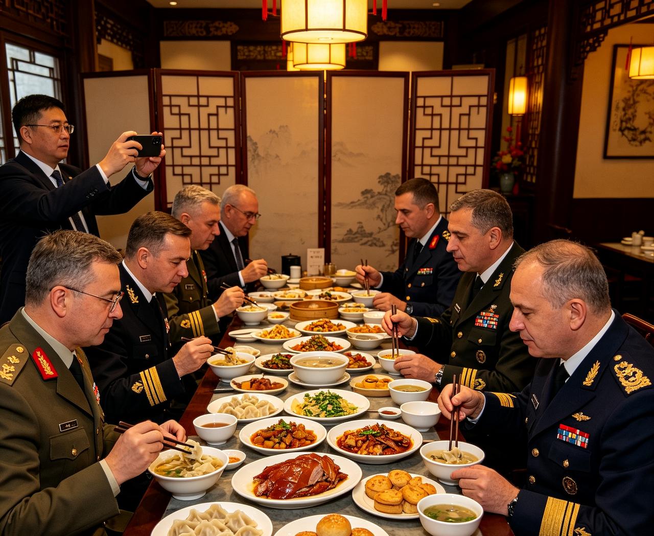 在今年4月的一次例行参访活动里，来自60多个国家的驻华武官受邀来到南部战