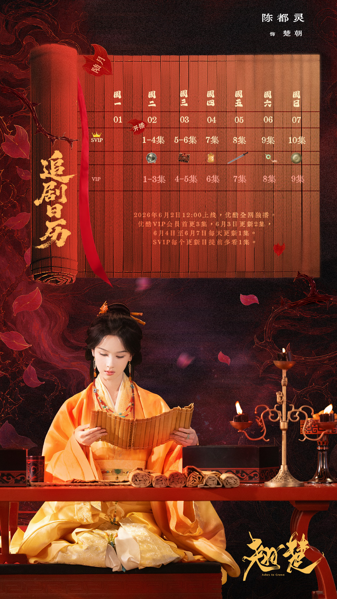 陈都灵陈都灵楚朝 陈都灵翘楚日日相见，朝朝不同追剧日历已送达，和楚朝中午见！楚朝
