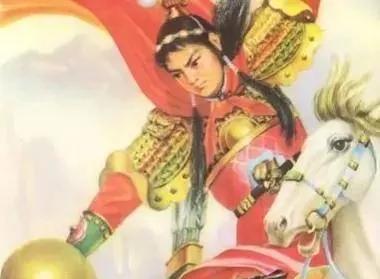 岳飞正要出马会战金国二殿下，突然金营里像开了锅一样，一阵大乱，营中飞来一匹赤兔胭