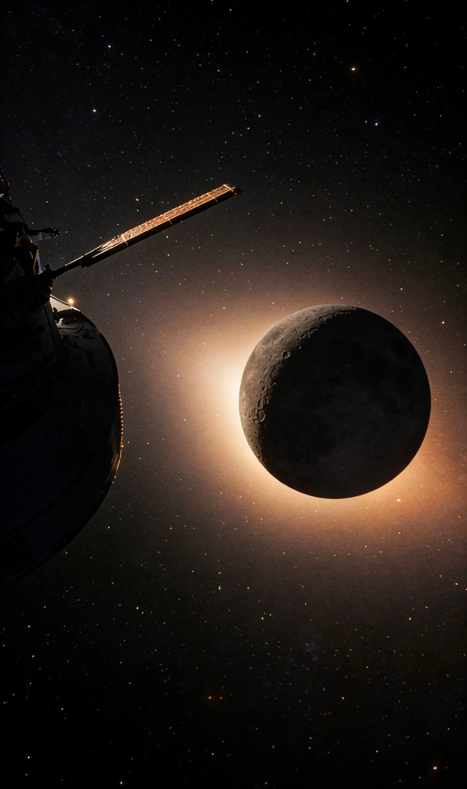 这些月、地照片是由阿尔忒弥斯2号（ArtemisII）飞船上的宇航员所拍摄。在