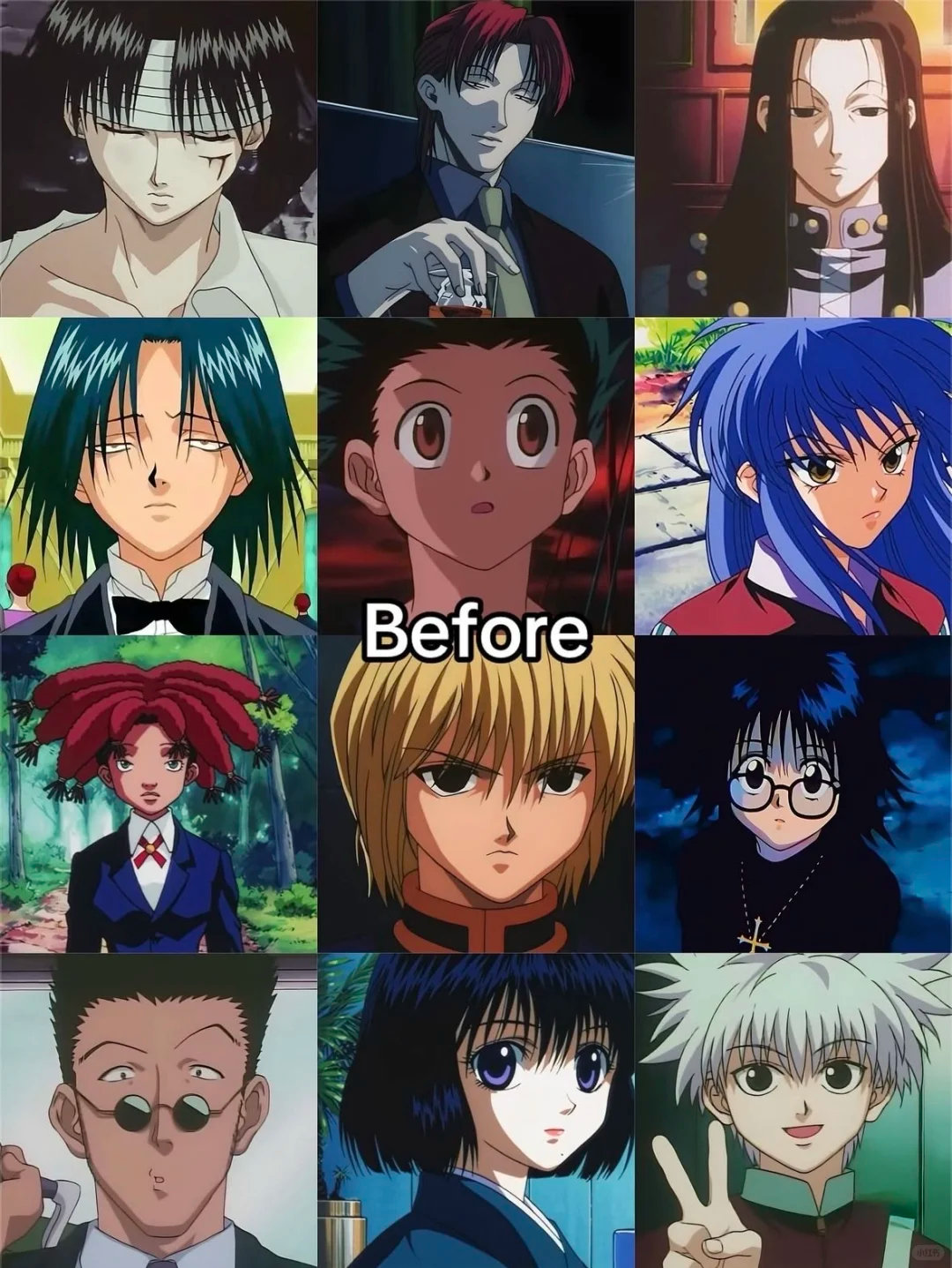 全职猎人旧版与新版角色对比旧版无论是细节还是画风方面都完胜[哭哭]​​​​