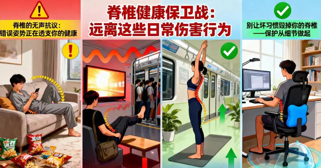 拿脊椎当赌注，你输不起：小心这些日常的“隐形杀手”办公室内，李医生捏着手中