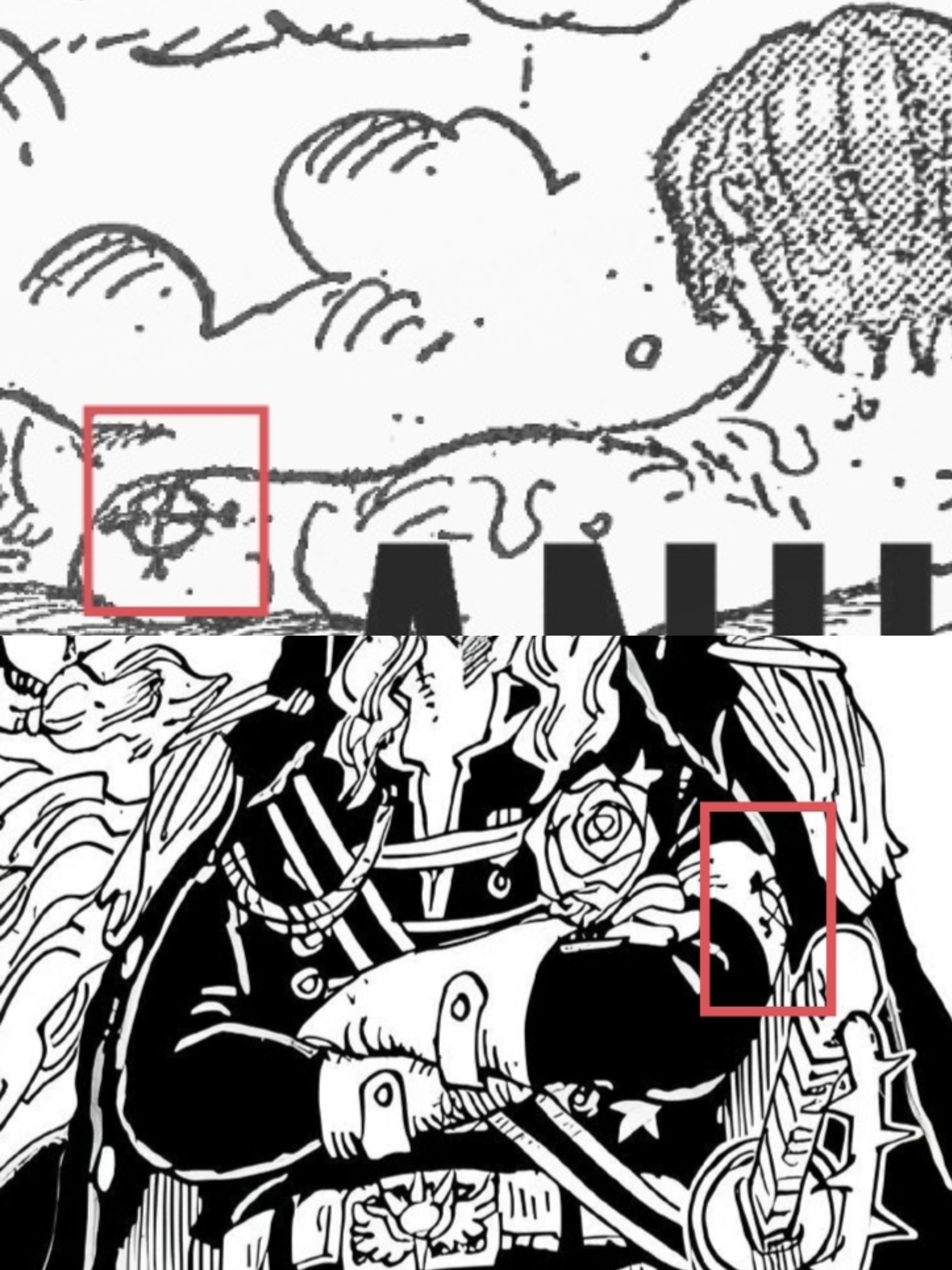 香克斯断臂纹身秘密揭晓！神之骑士团记号？和神之骑士团荆棘人的标志太像了吧！“我的