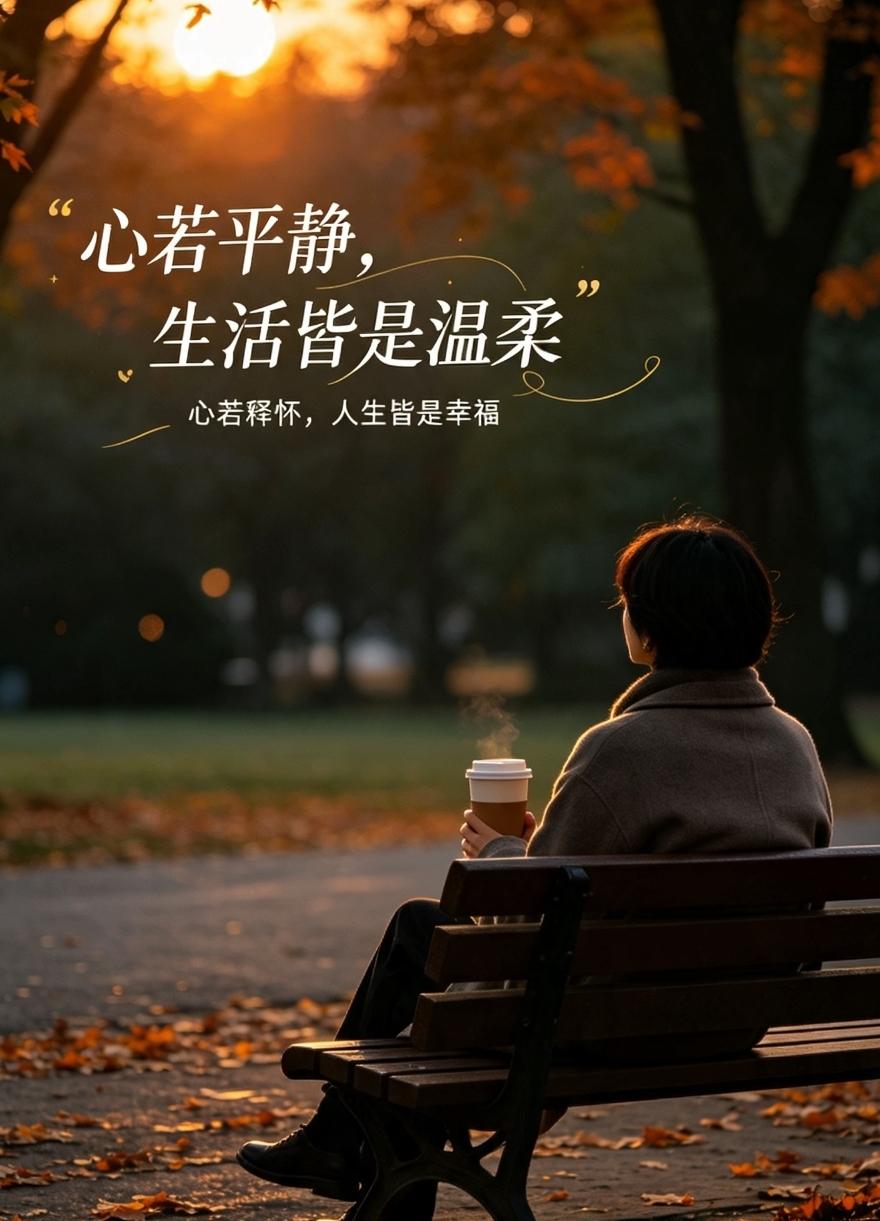 其实一个人幸不幸福，从来都不取决于有钱没钱、有人爱没人爱、生活顺不顺心。真