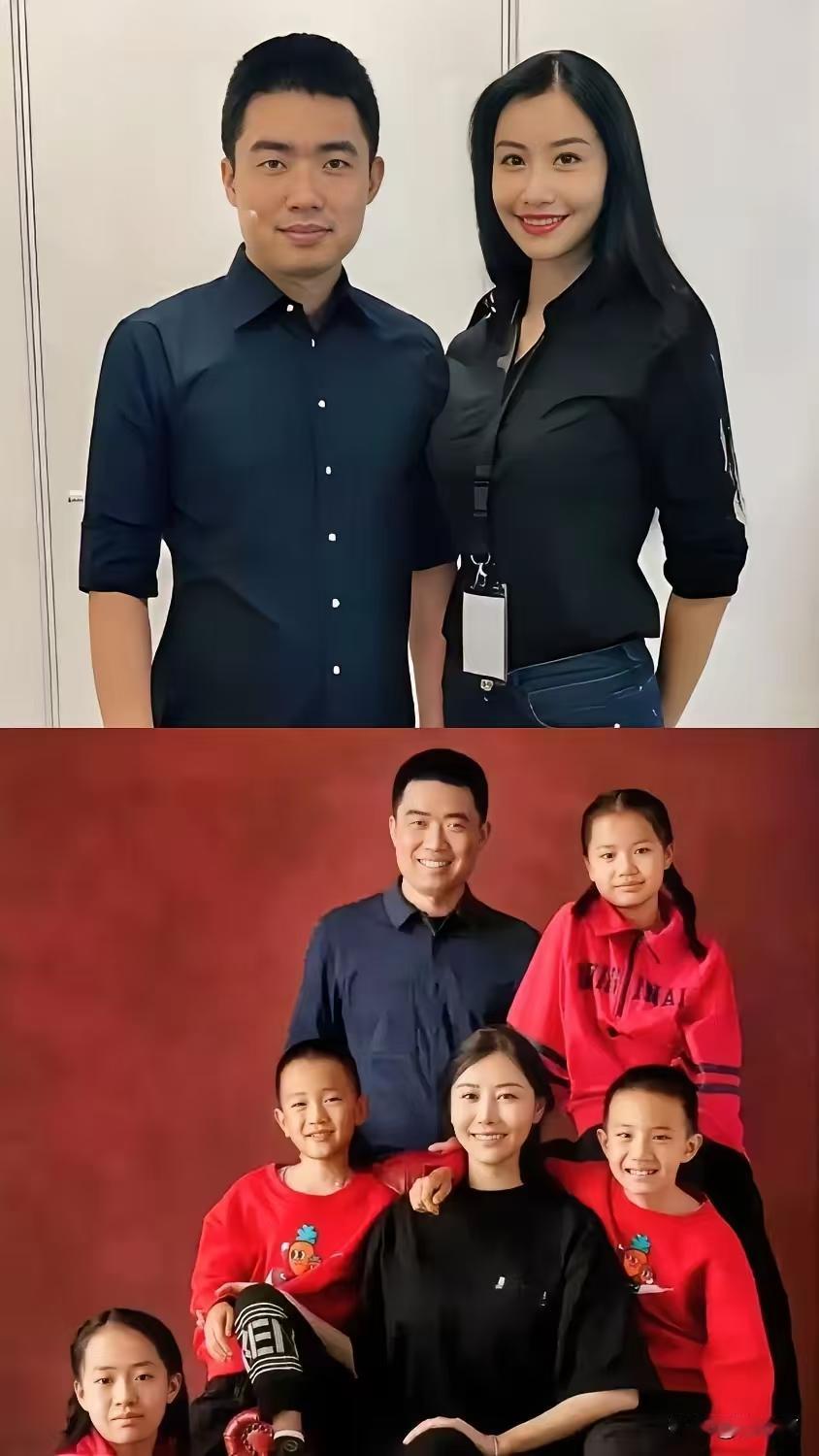 女儿反而长的像爸爸，儿子倒像妈妈，李想能找到这么漂亮的老婆真是他的福气，