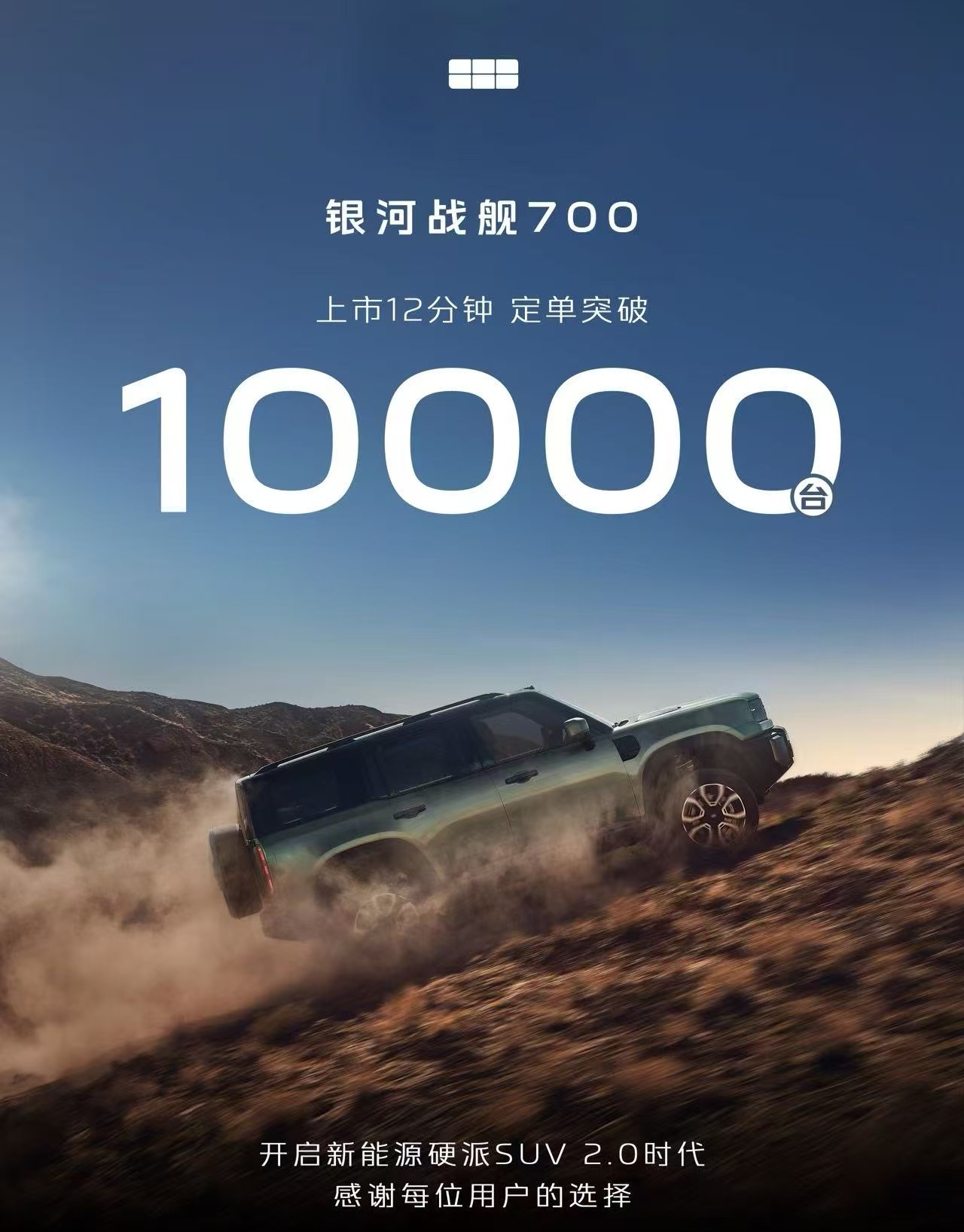 这价格，以吉利的盘，爆款是毫无疑问的，16.98万买高品质长续航的硬派越野车，简