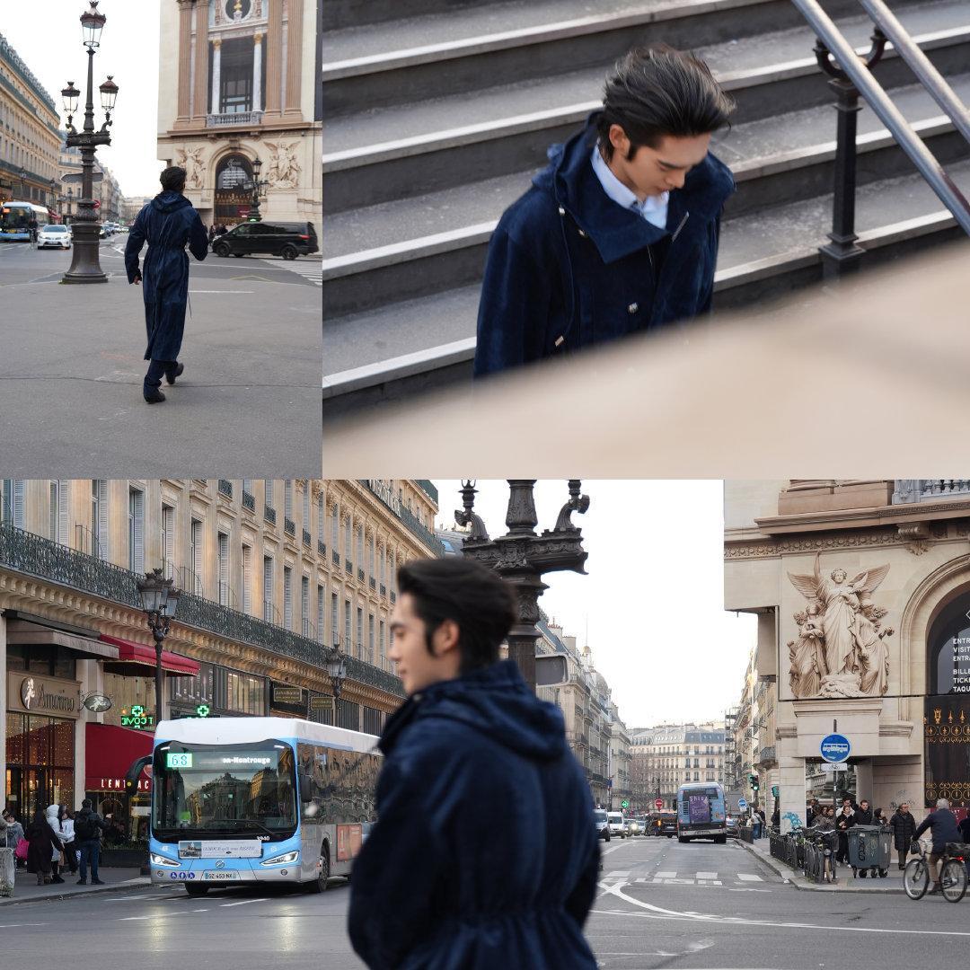 于适｜迪奥大秀于适再度释出一组街头新片，以松弛姿态自然融于这座城市的浪漫生机之