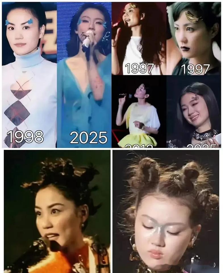 对比这两张照片，我发现了单依纯的一个“小心机”。一直觉得单依纯的造型像某个人